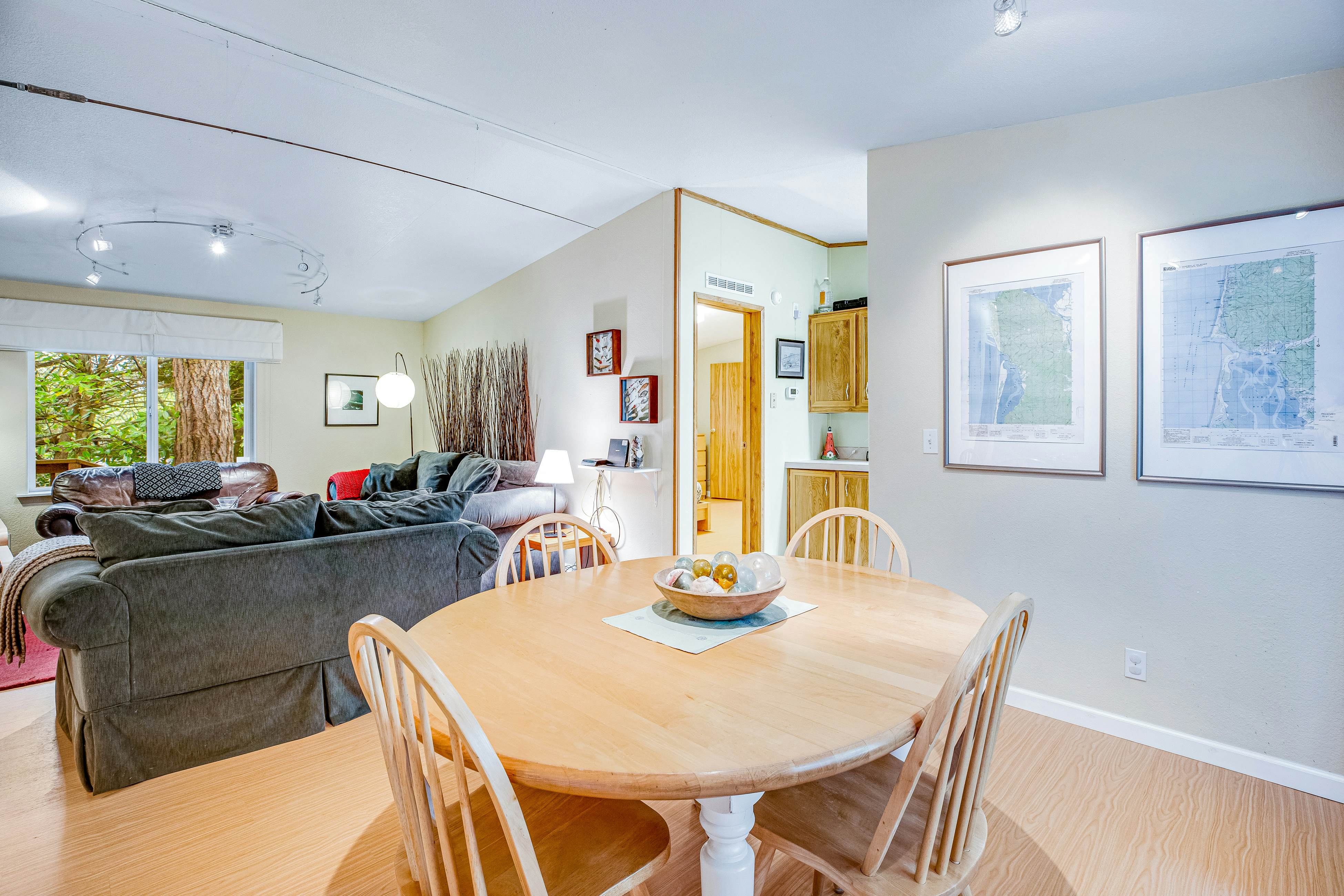 Dog-friendly home with deck, grill, firepit, washer/dryer & WiFi - walk to beach