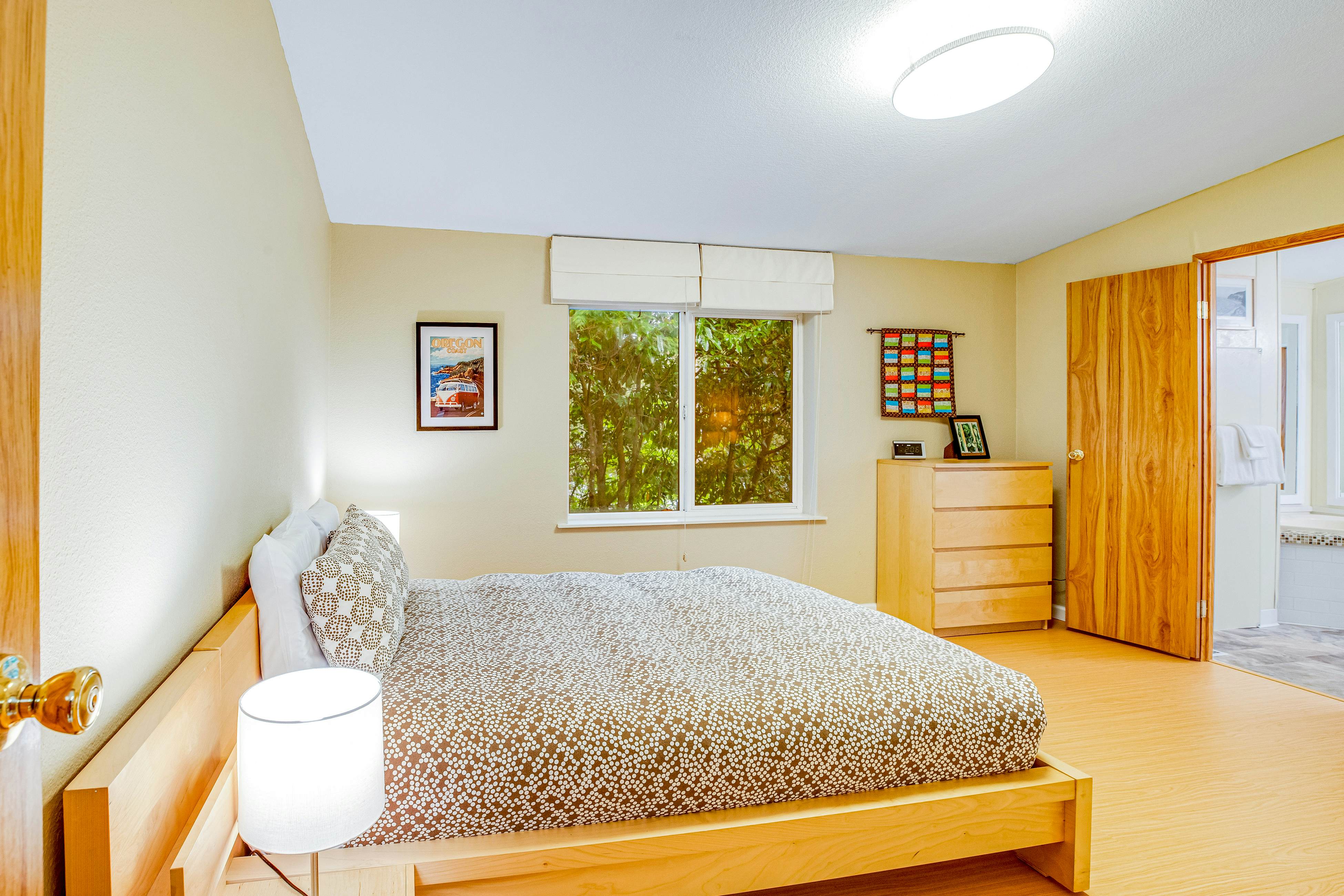 Dog-friendly home with deck, grill, firepit, washer/dryer & WiFi - walk to beach