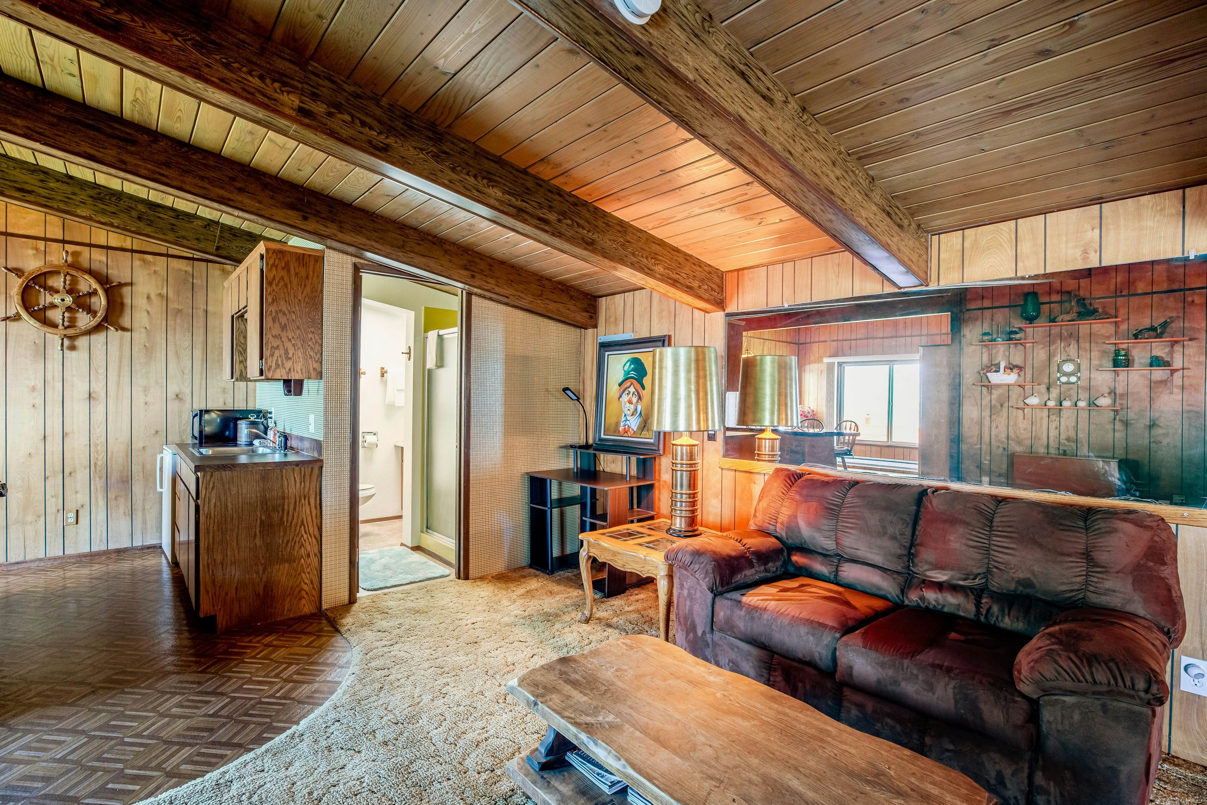 Dog-friendly home with water views, washer/dryer & fireplace - close to beaches