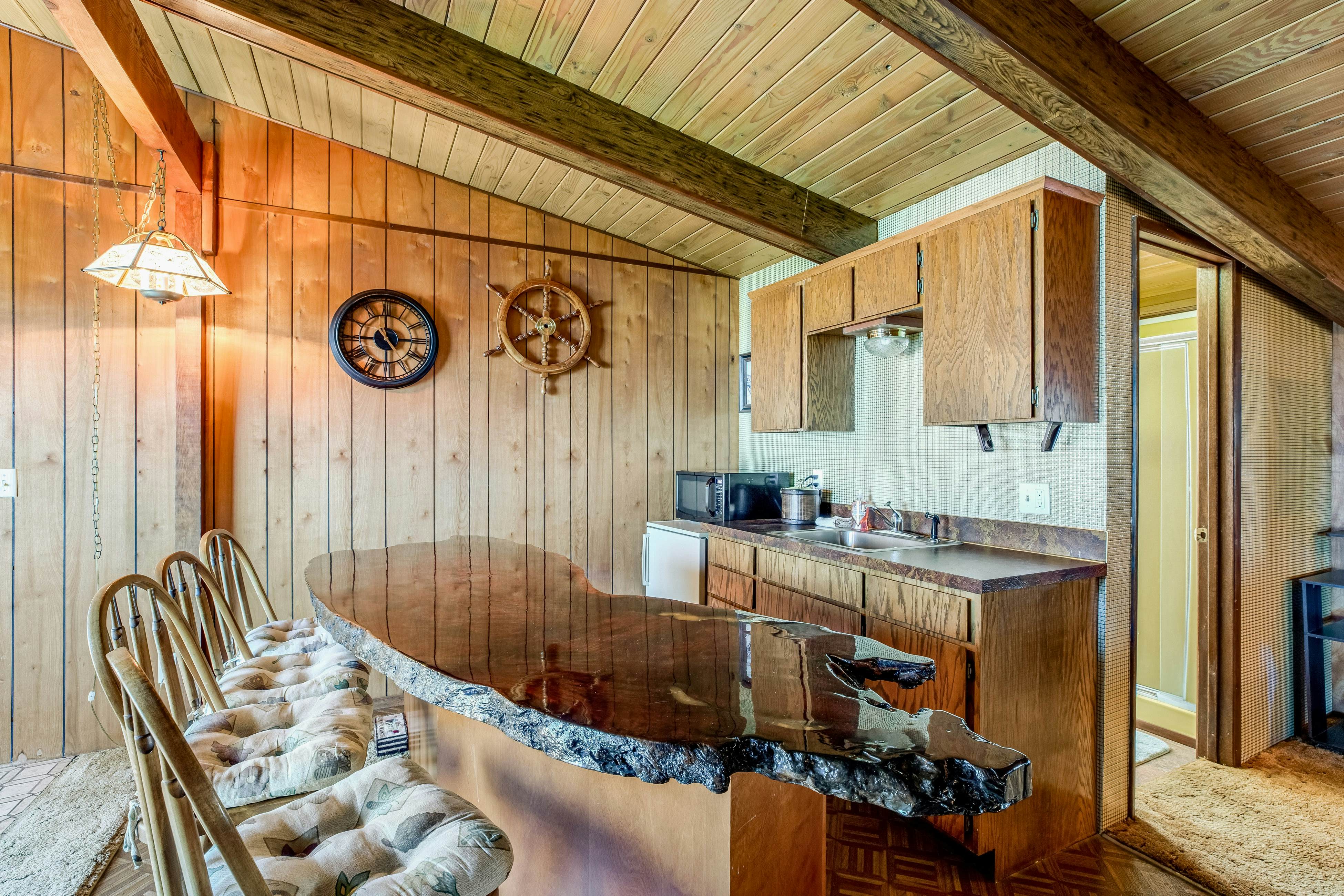 Dog-friendly home with water views, washer/dryer & fireplace - close to beaches