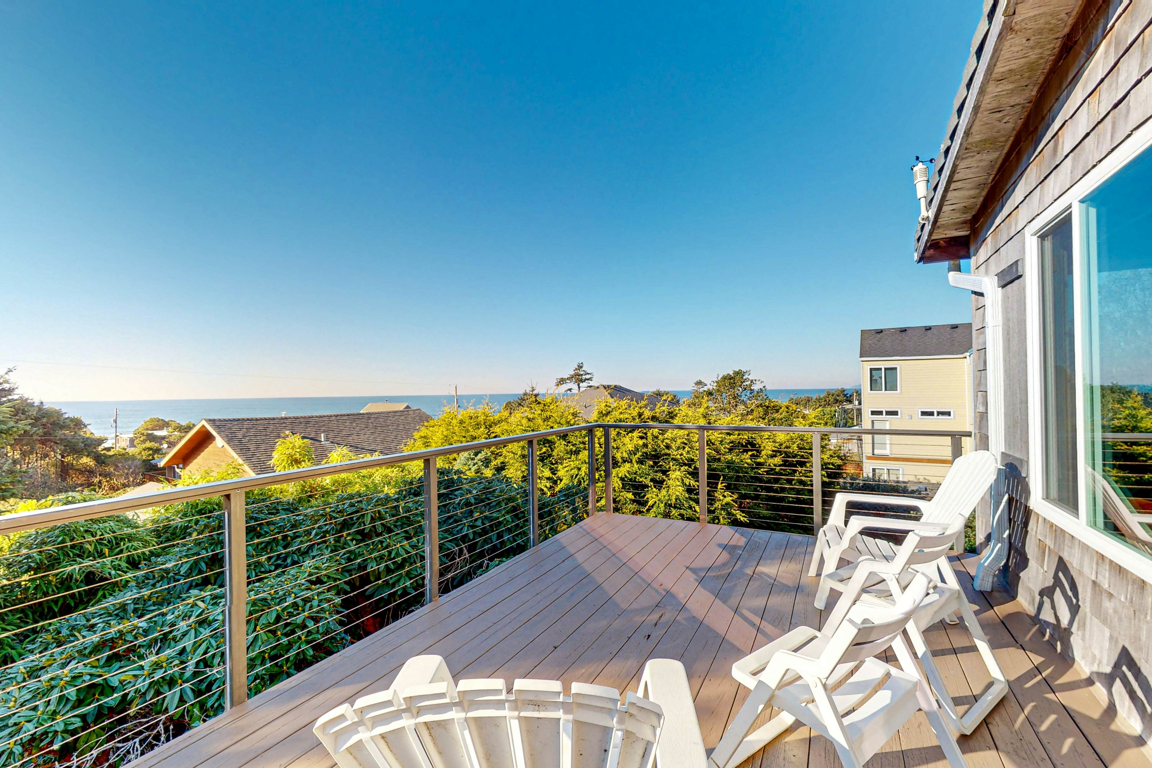 Dog-Friendly Coastal Retreat w/ Water Views, Deck, Private Hot Tub & WiFi