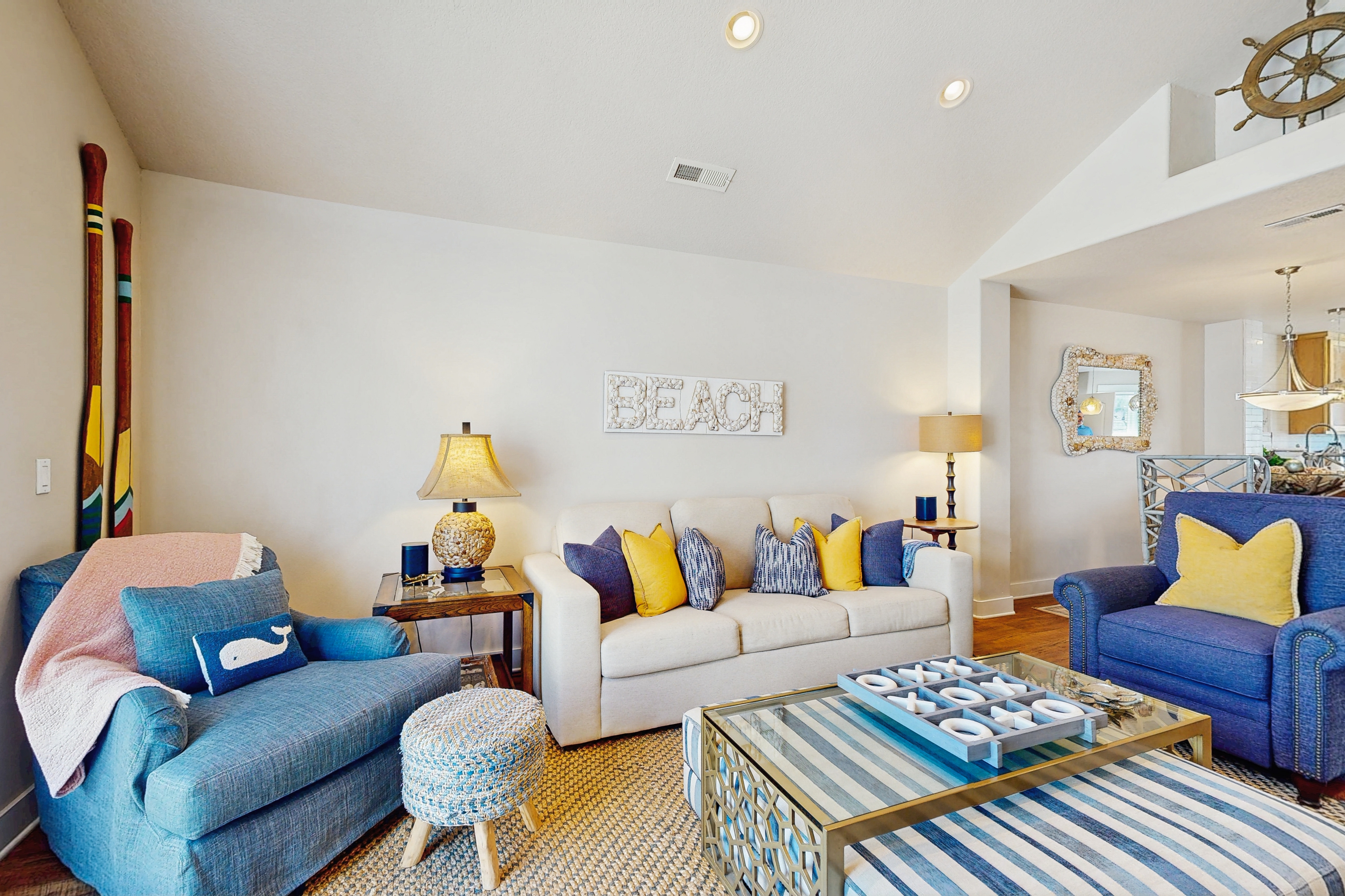 Three Story Beach Townhouse with Ocean View Fireplace Gas Grill and Balcony