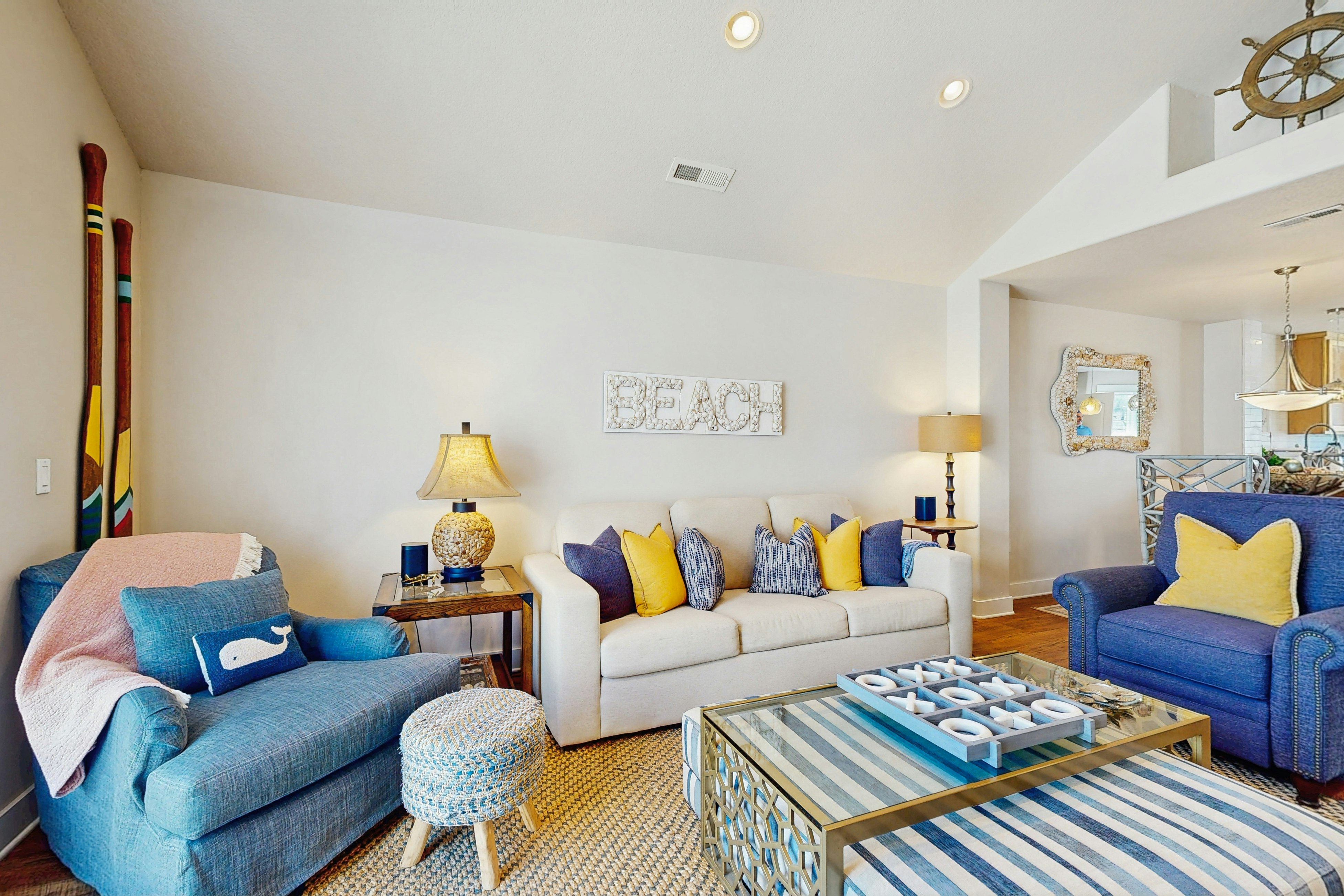 Three-Story Beach Townhouse with Ocean View, Fireplace, Gas Grill and Balcony