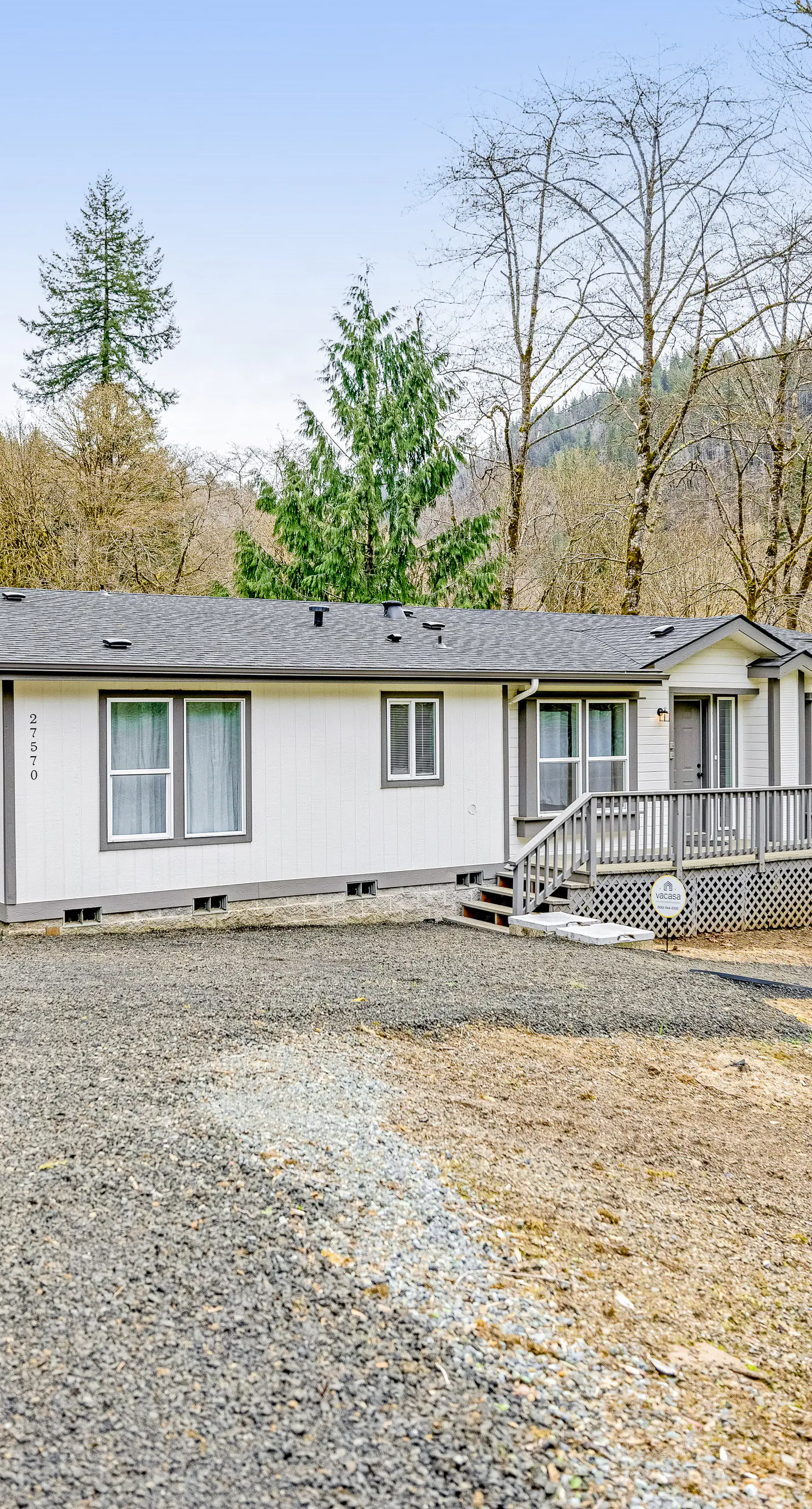 Dog friendly waterfront home on the Wilson River with great views deck and WiFi
