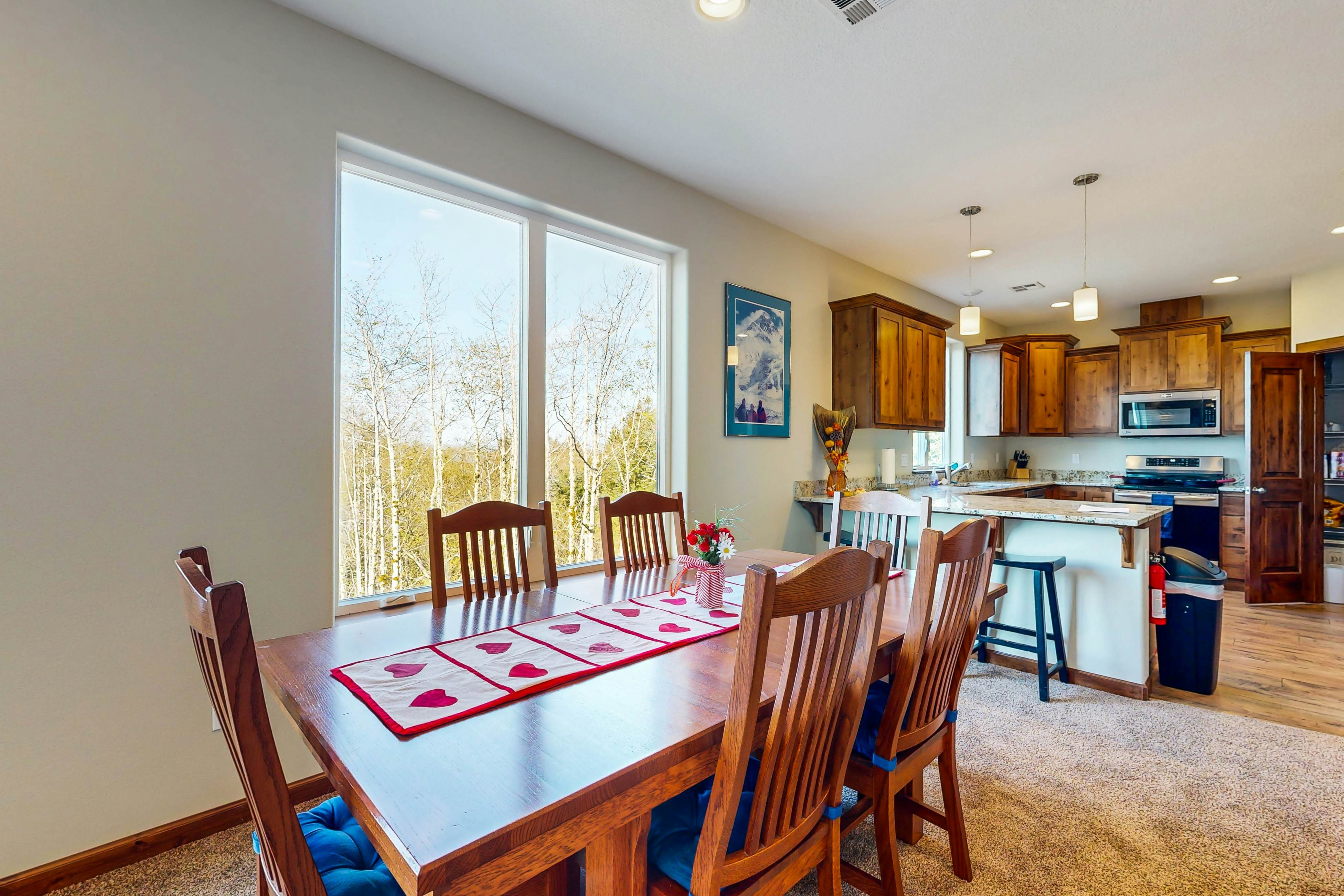 Comfortable home with ocean views with private hot tub deck fireplace WiFi