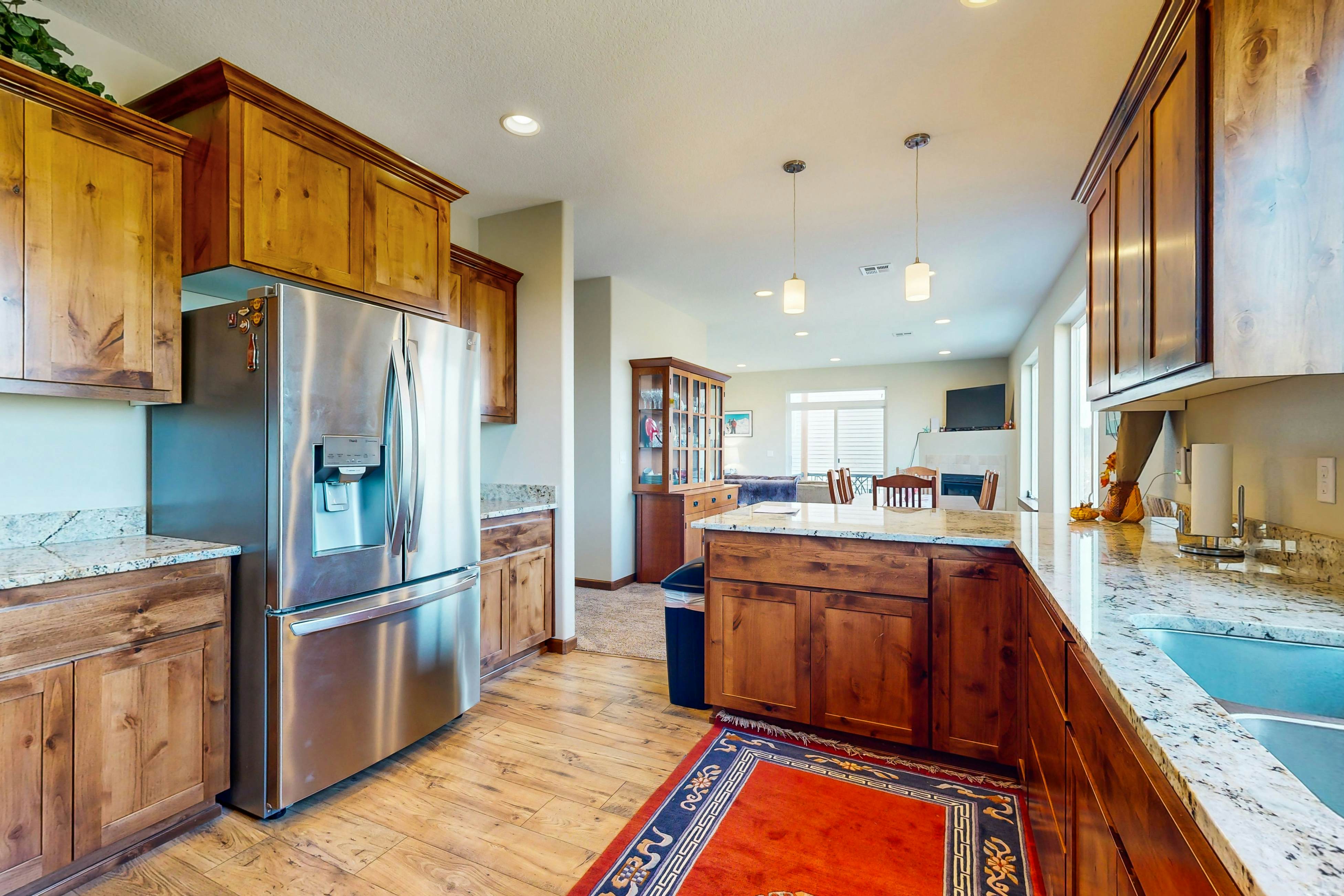 Comfortable home with ocean views with private hot tub deck fireplace WiFi