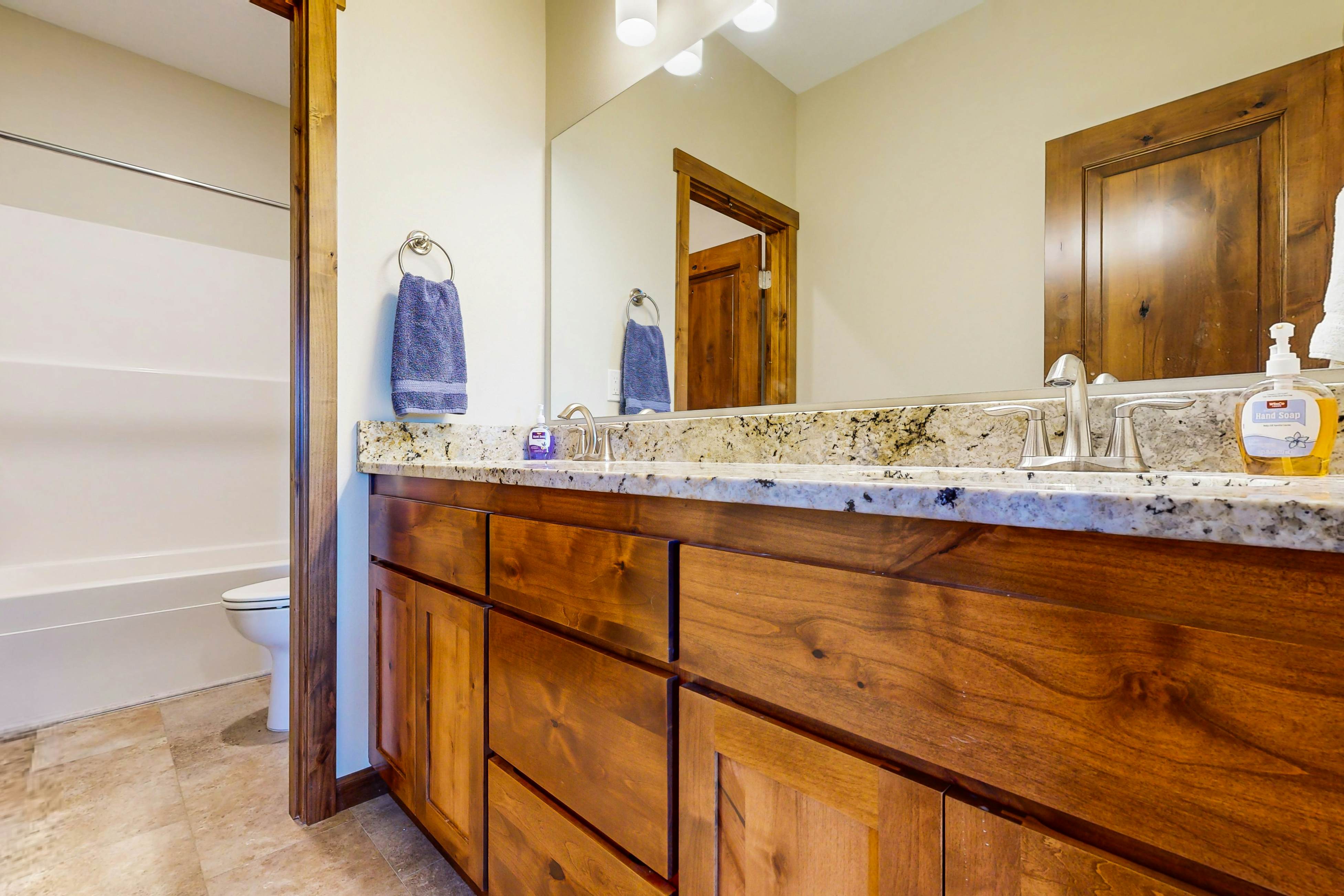 Comfortable home with ocean views with private hot tub deck fireplace WiFi