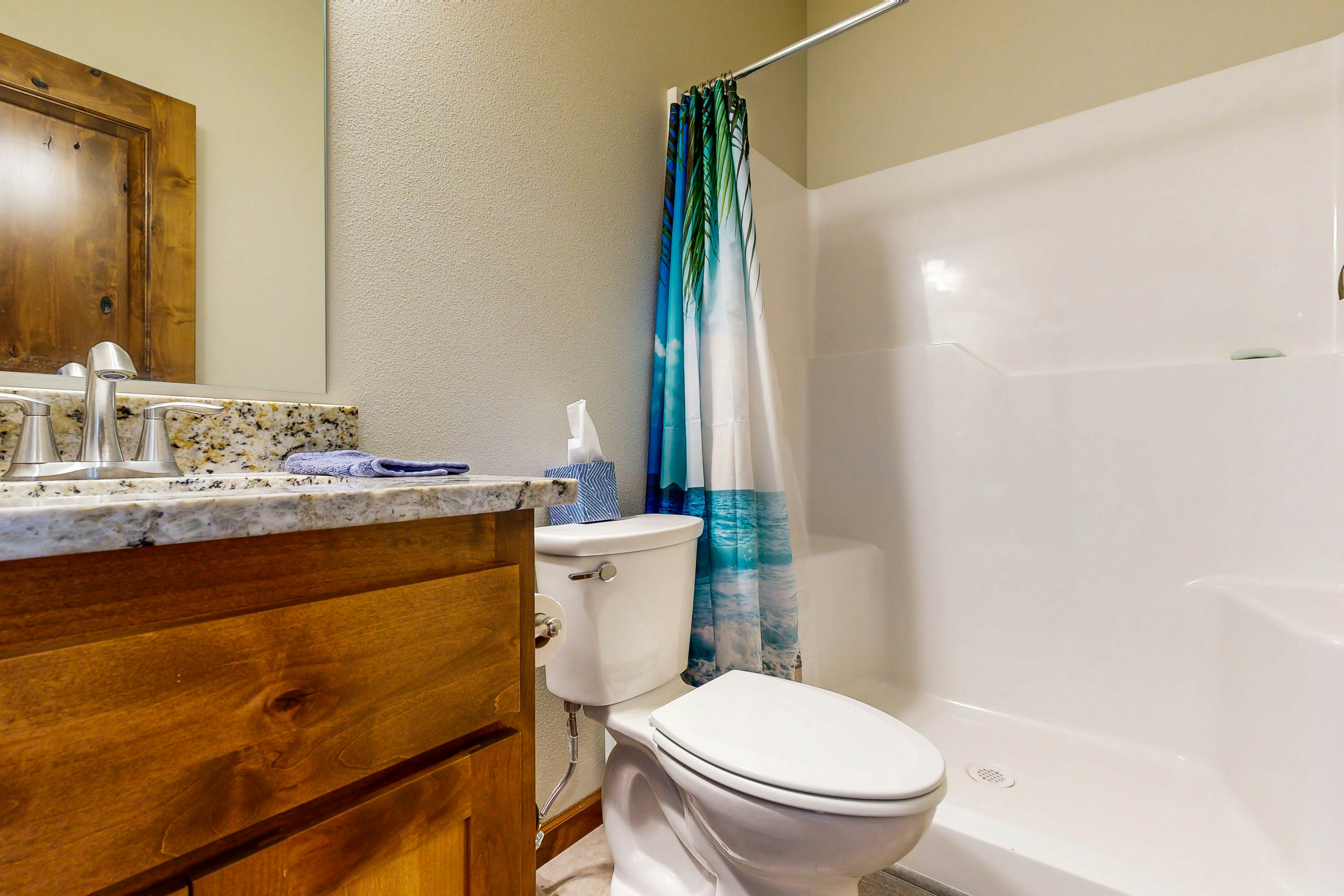 Comfortable home with ocean views with private hot tub deck fireplace WiFi