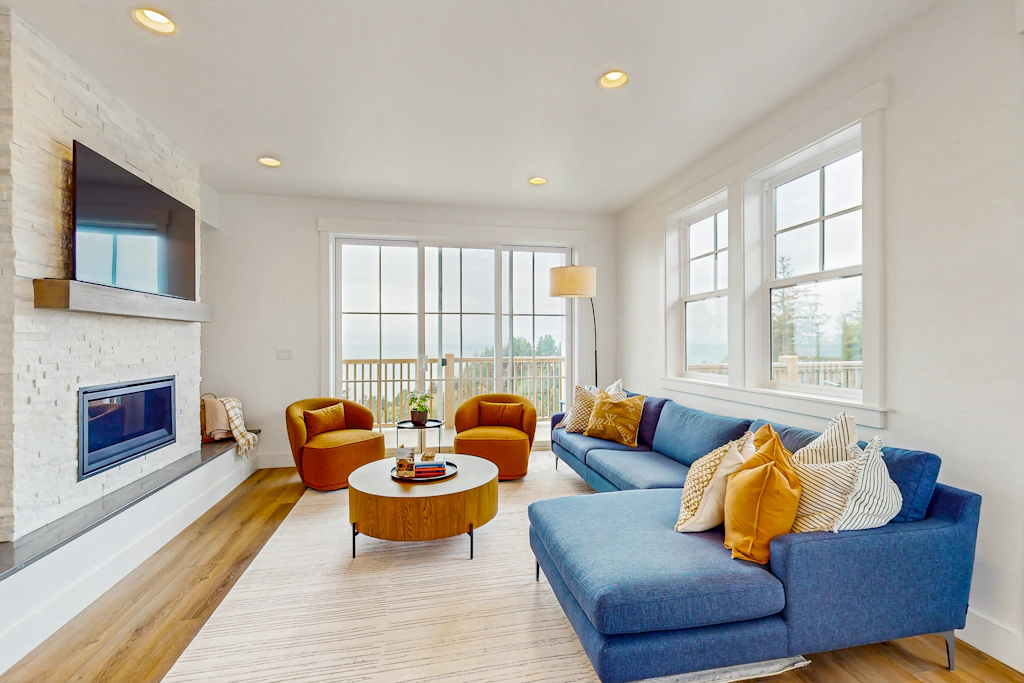 Family friendly home with ocean views private hot tub foosball table and gas grill