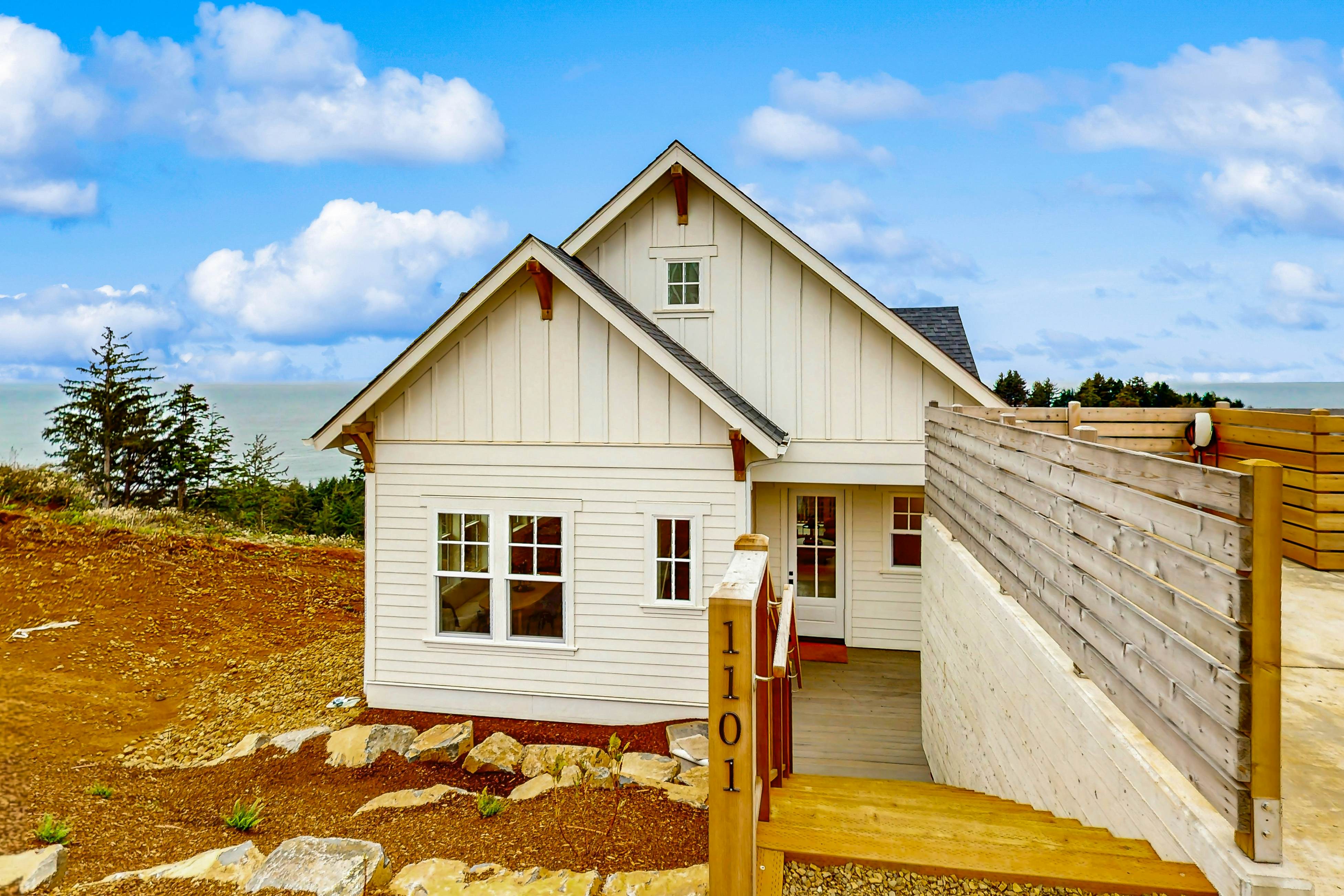 Family friendly home w/ ocean views, private hot tub, foosball table & gas grill