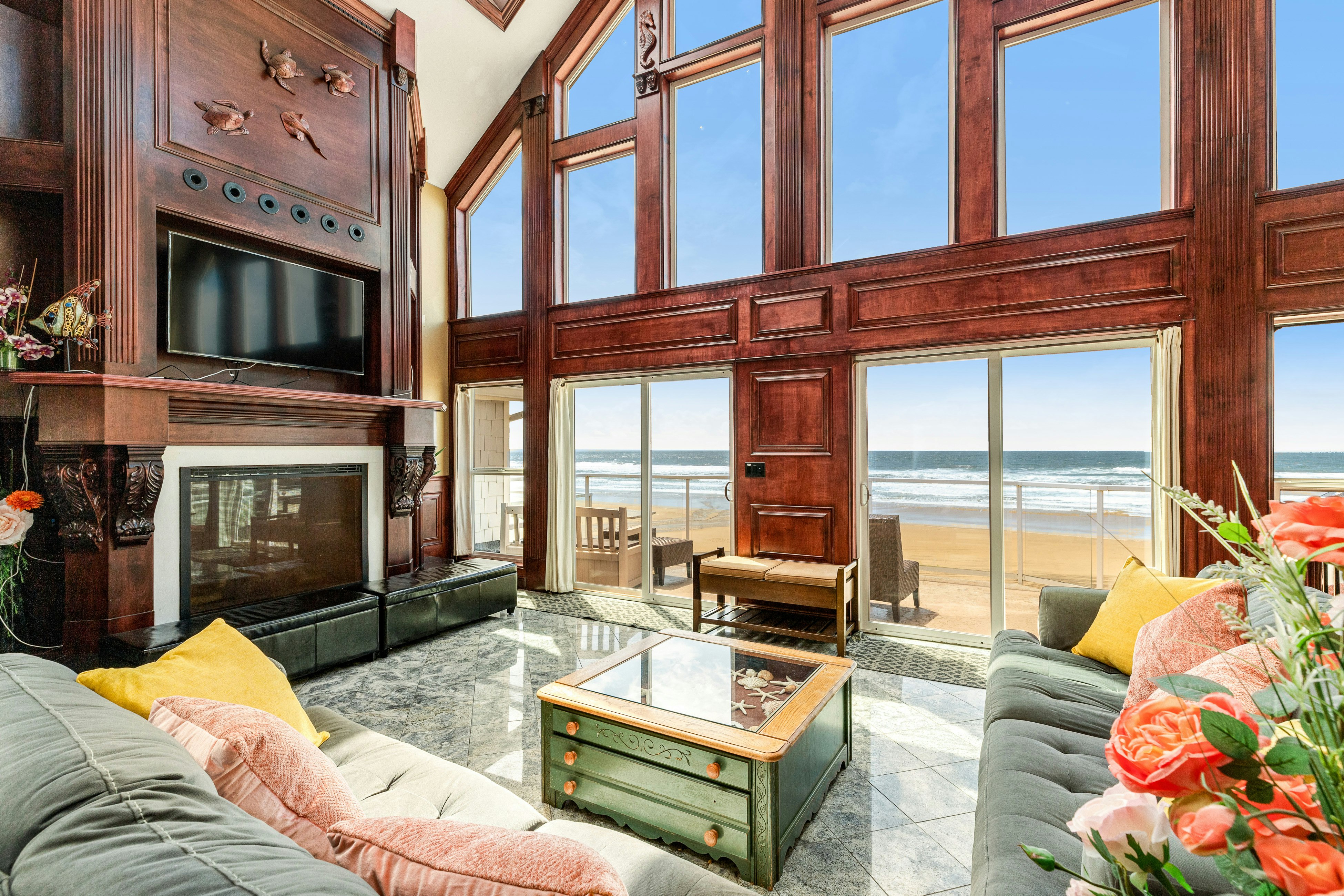 Oceanfront Villa w/ WiFi, Private Hot Tub, Balconies, Beach Access, & Game Room
