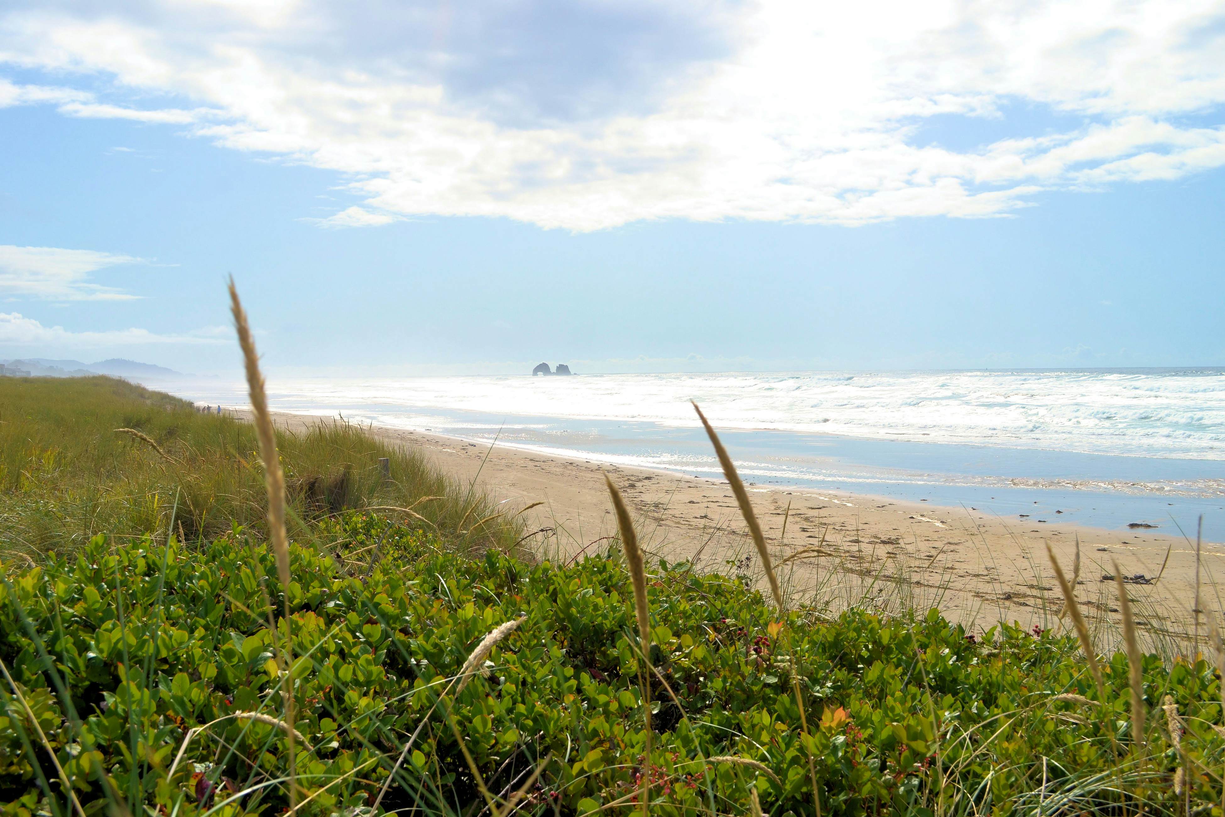 Oceanfront home with a washer dryer and beach access