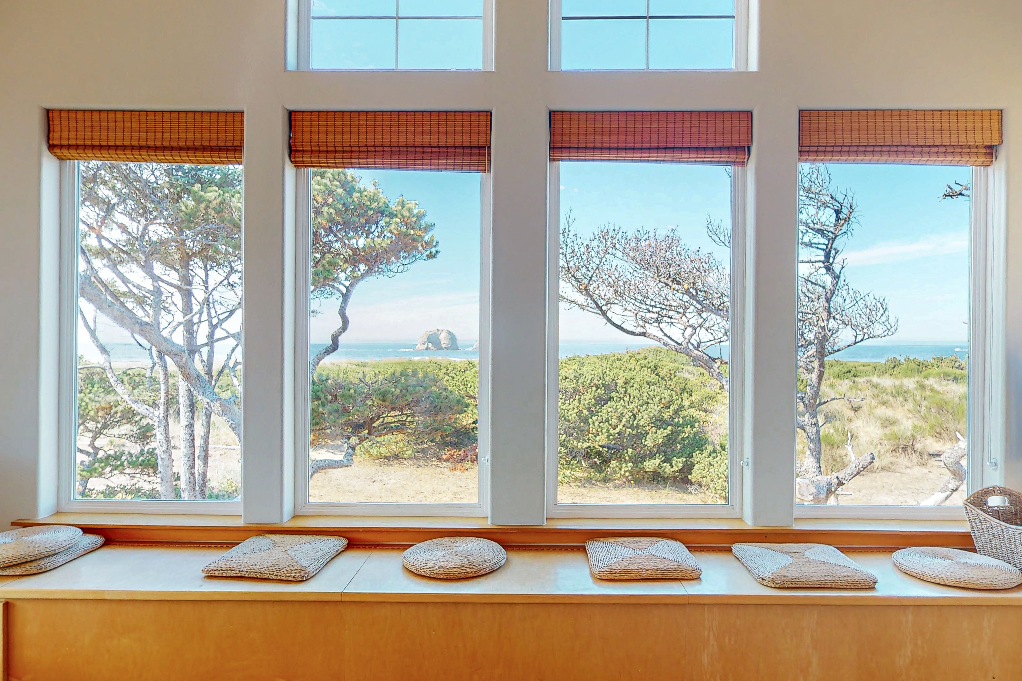 Beachfront home with private beach access fireplace washer dryer yard deck