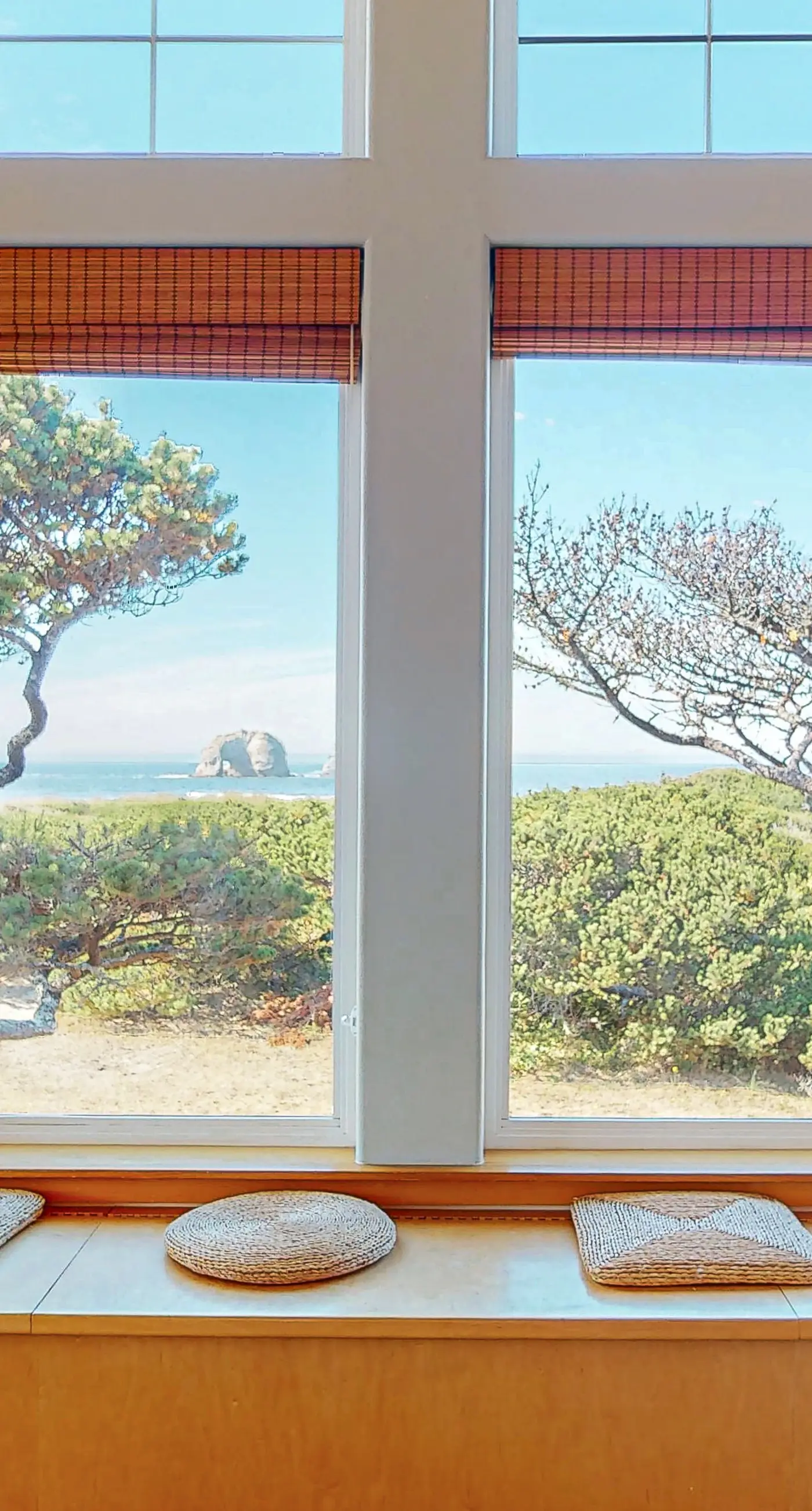 Beachfront home with private beach access fireplace washer dryer yard deck