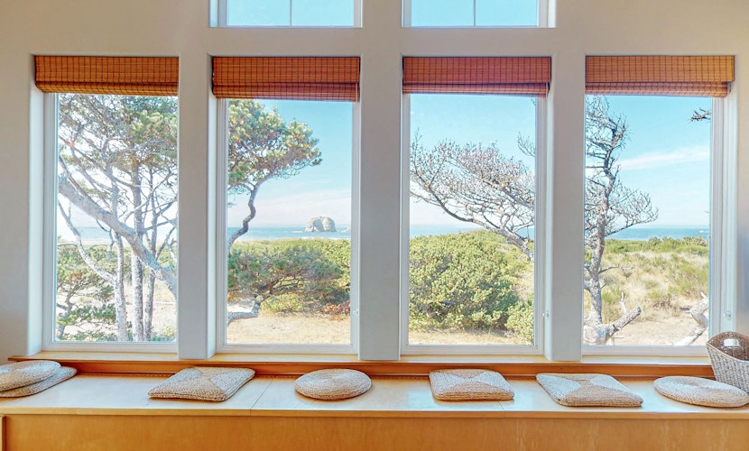 Beachfront home with private beach access fireplace washer dryer yard deck