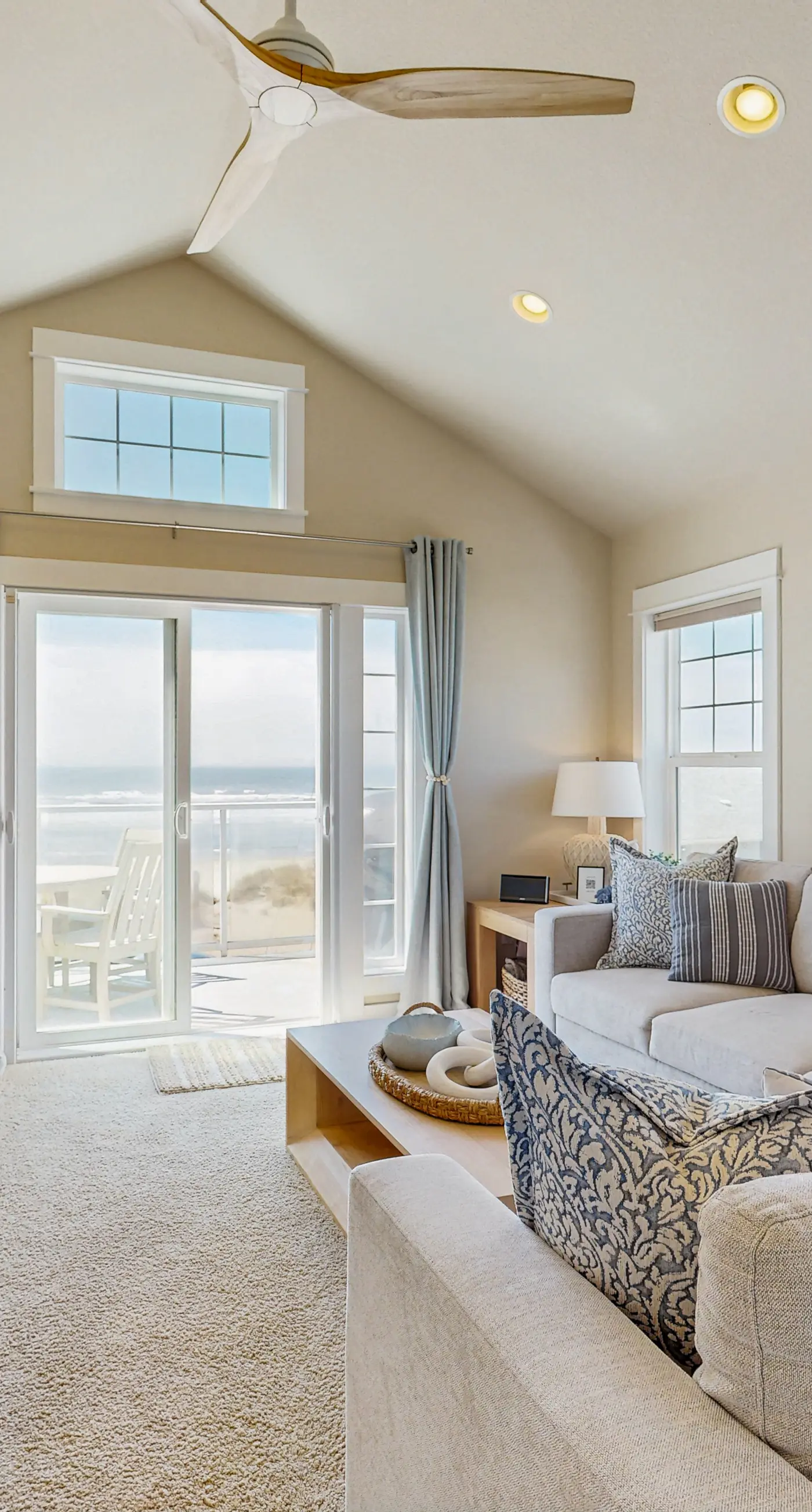 Updated Ocean View End Townhome with Game Room and Dog Friendly