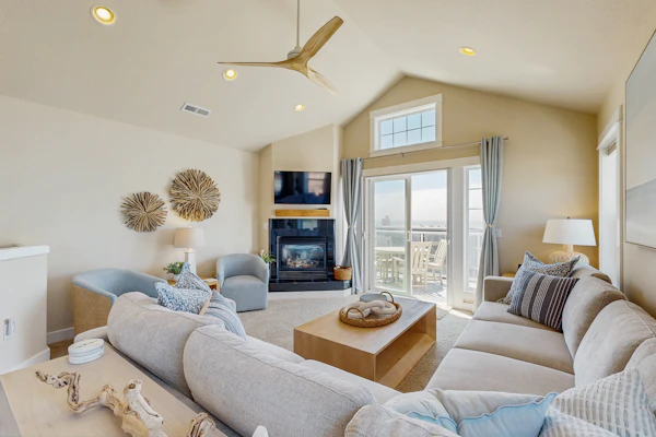 Updated Ocean View End Townhome with Game Room and Dog Friendly