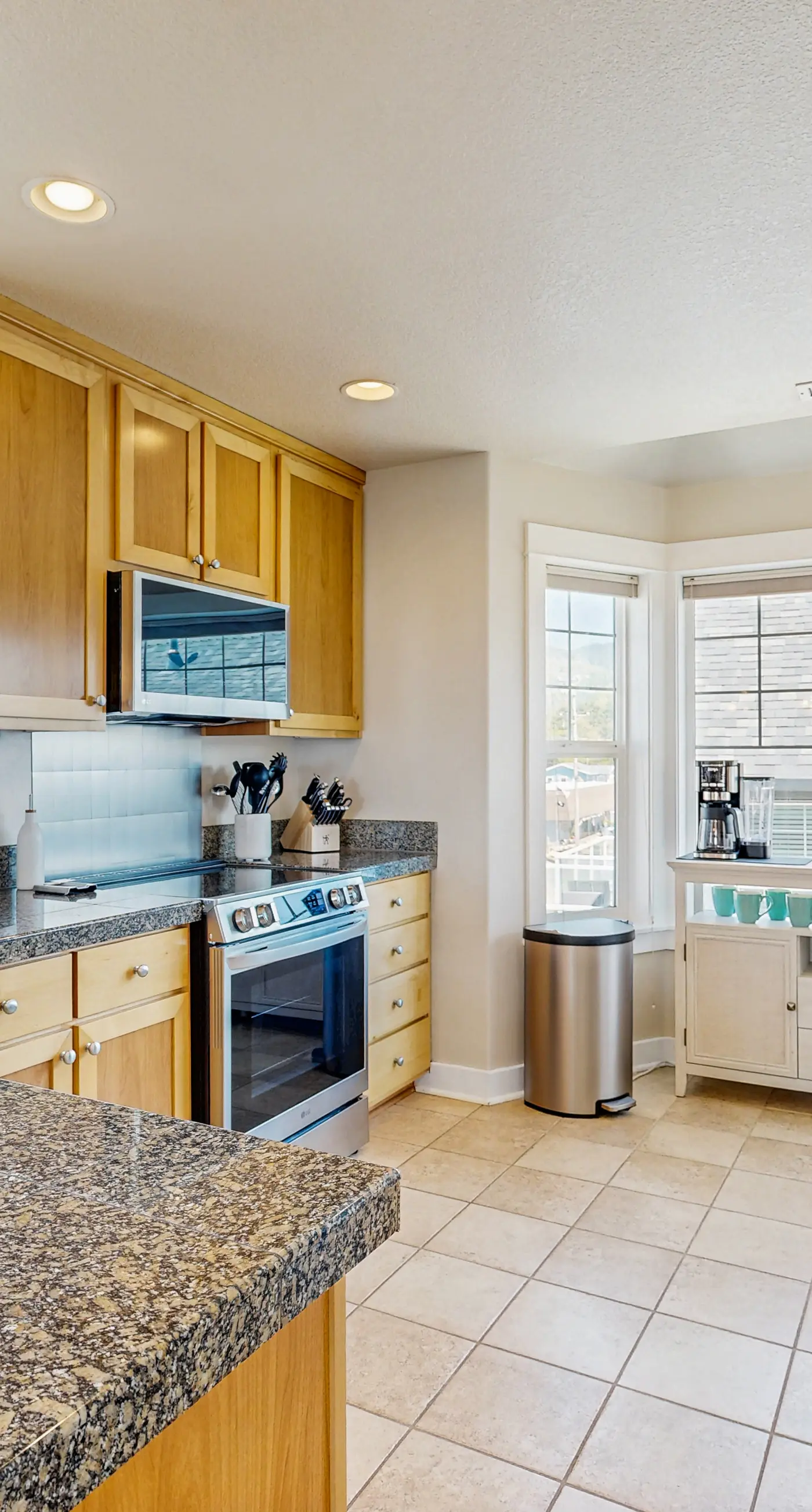 Updated Ocean View End Townhome with Game Room and Dog Friendly
