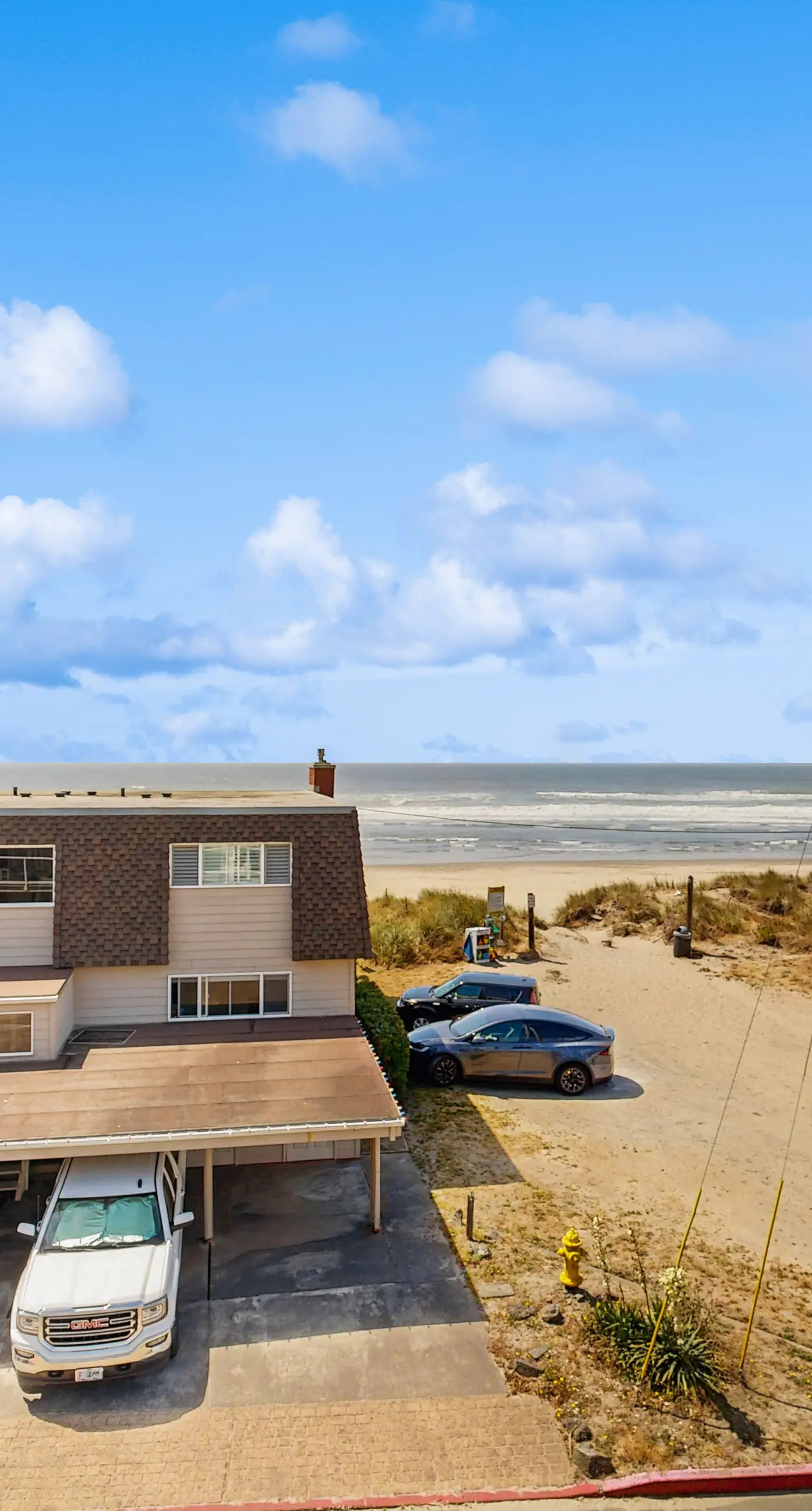 Updated Ocean View End Townhome with Game Room and Dog Friendly