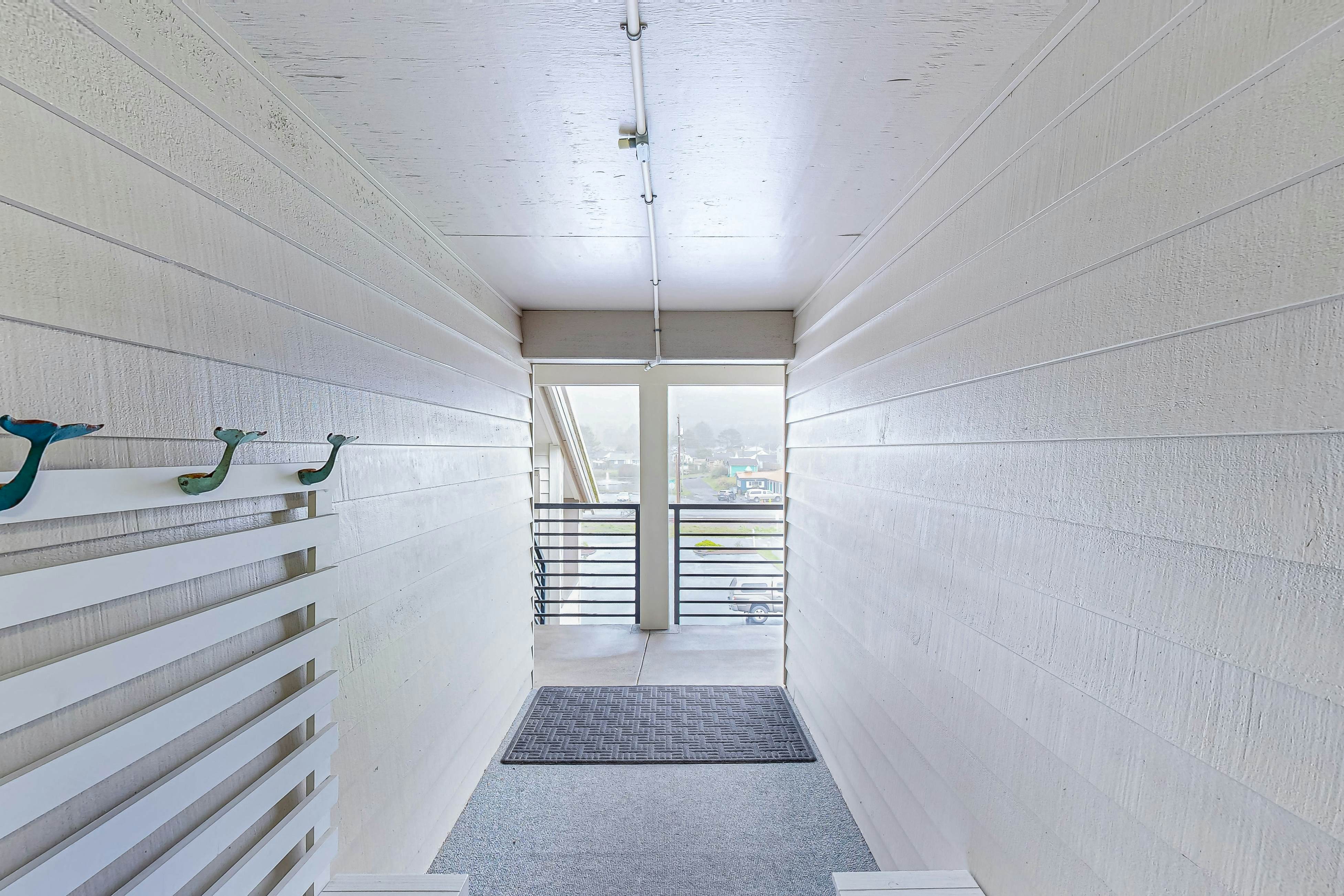 Rock Creek Inn condo on beach with ocean view balcony walk to shops and dining