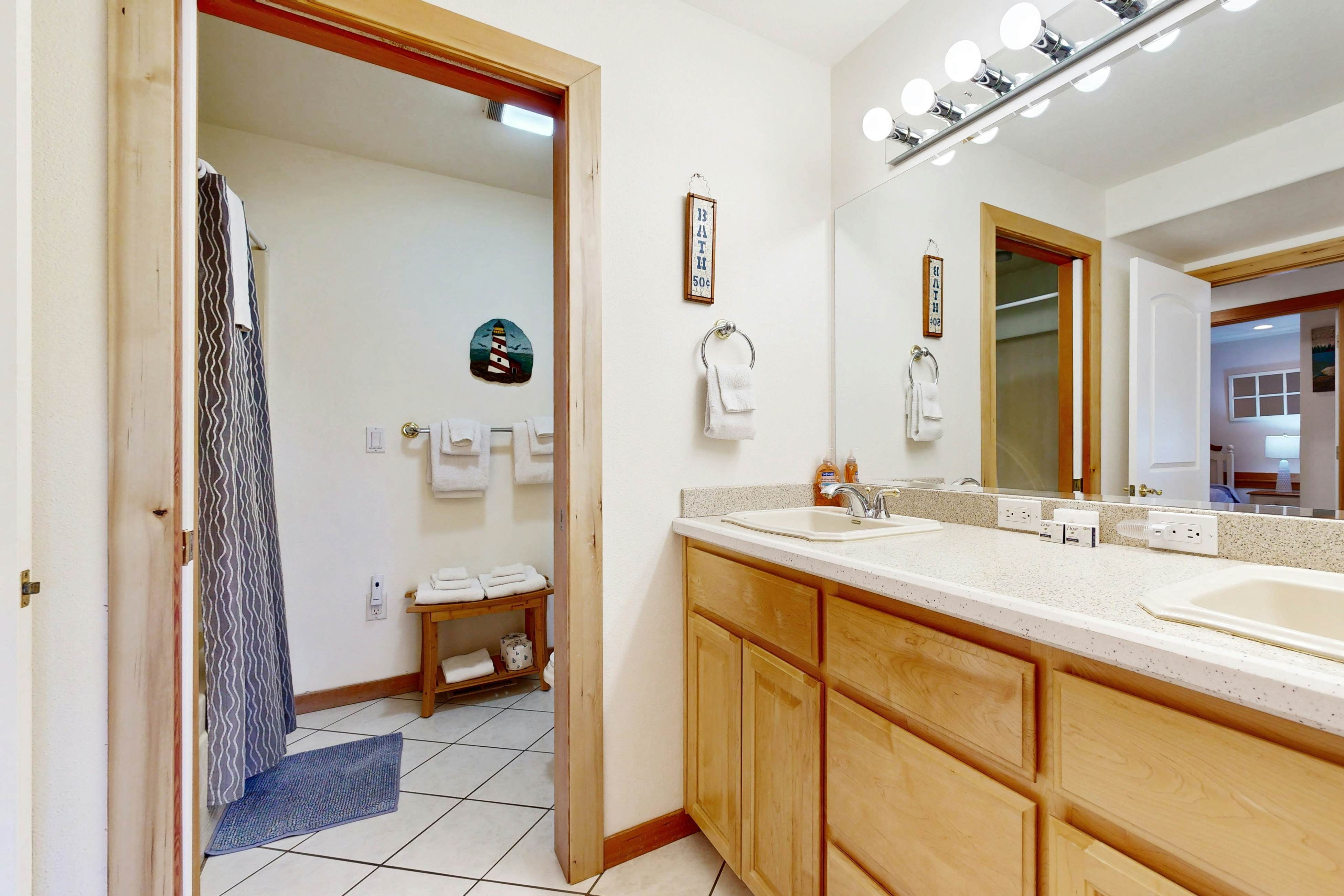 Coastal estate with private hot tub enclosed yard firepit and game room