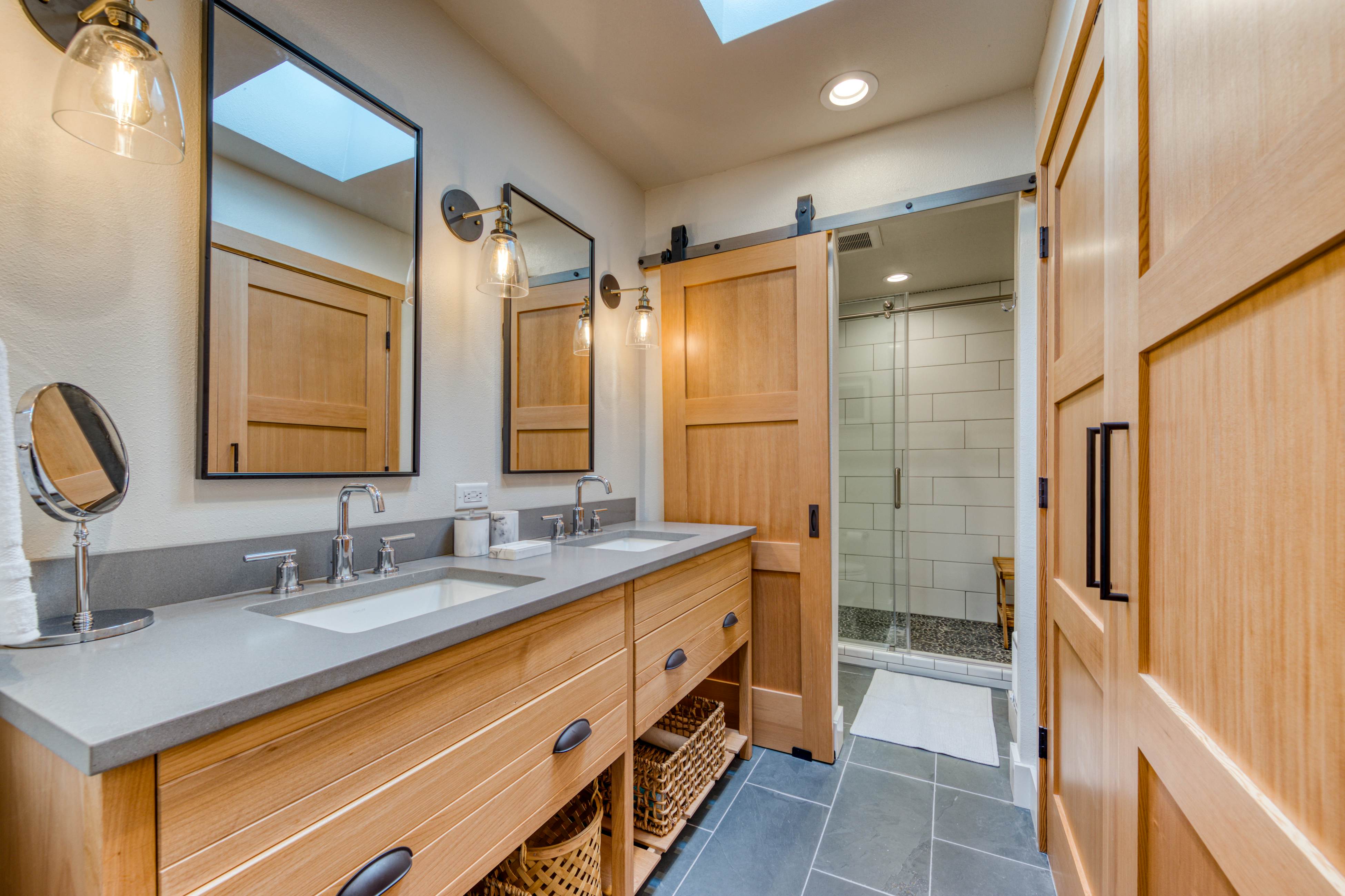 Dog friendly two story home with furnished deck mountain views and foosball table