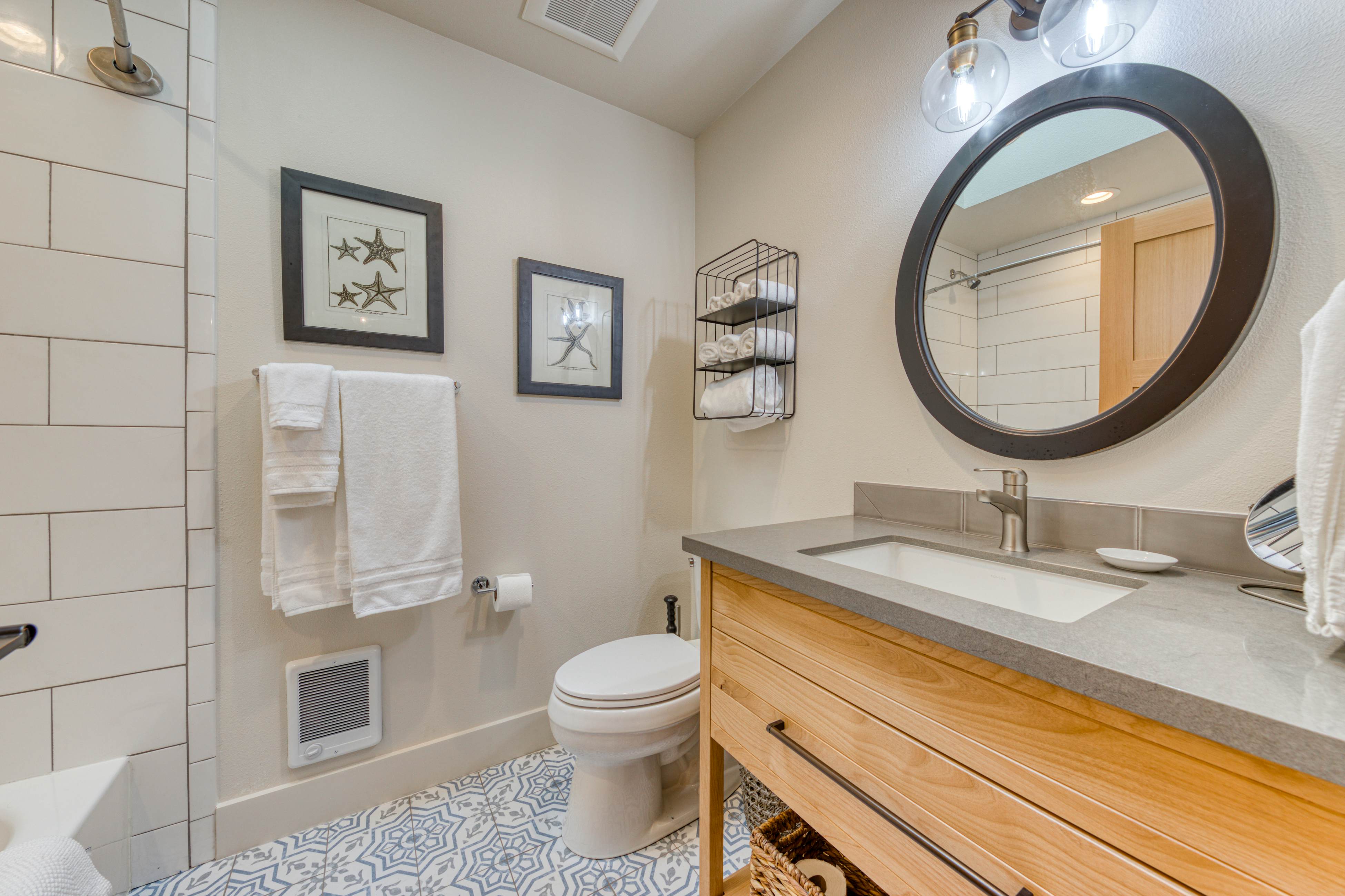 Dog friendly two story home with furnished deck mountain views and foosball table