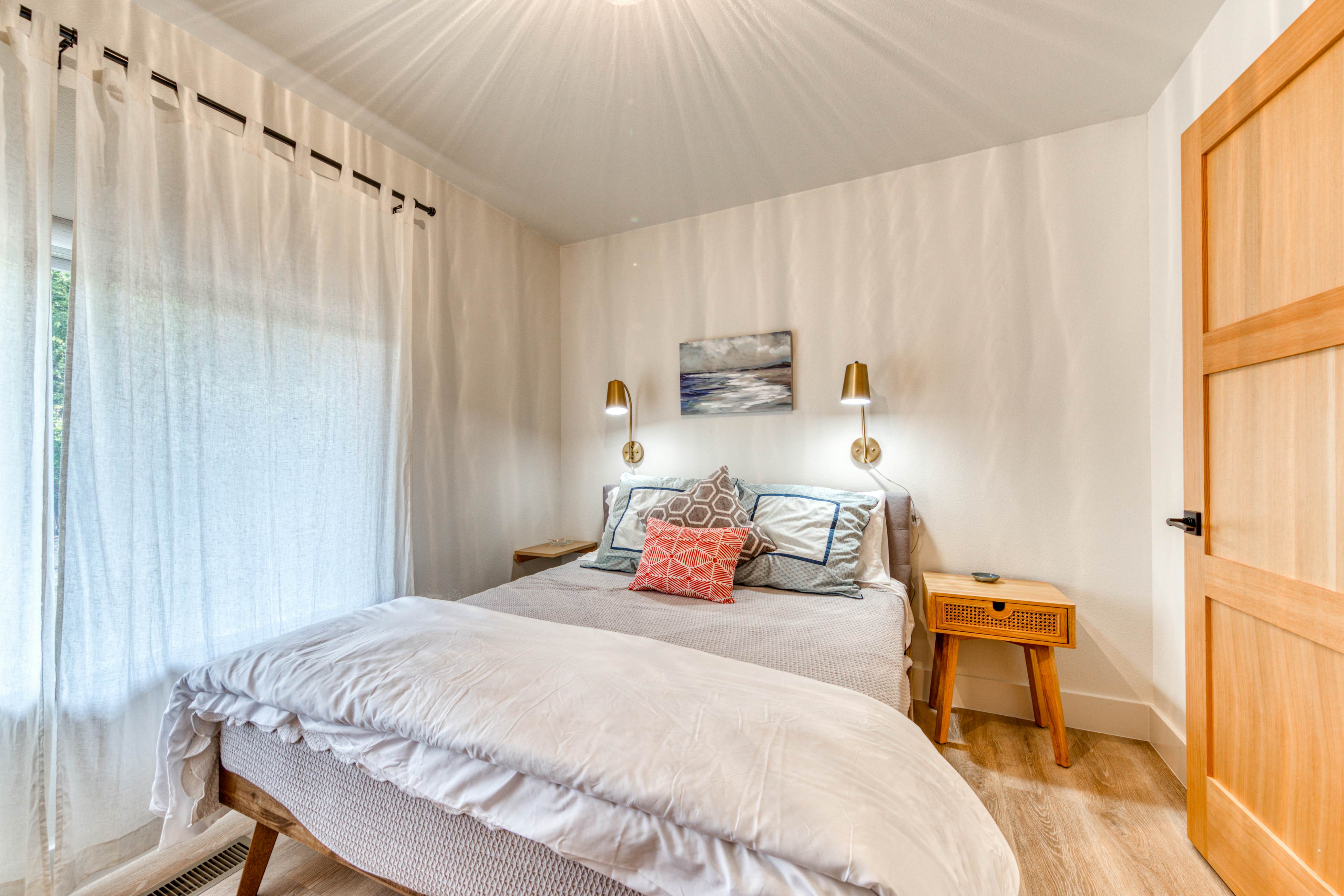 Dog friendly two story home with furnished deck mountain views and foosball table