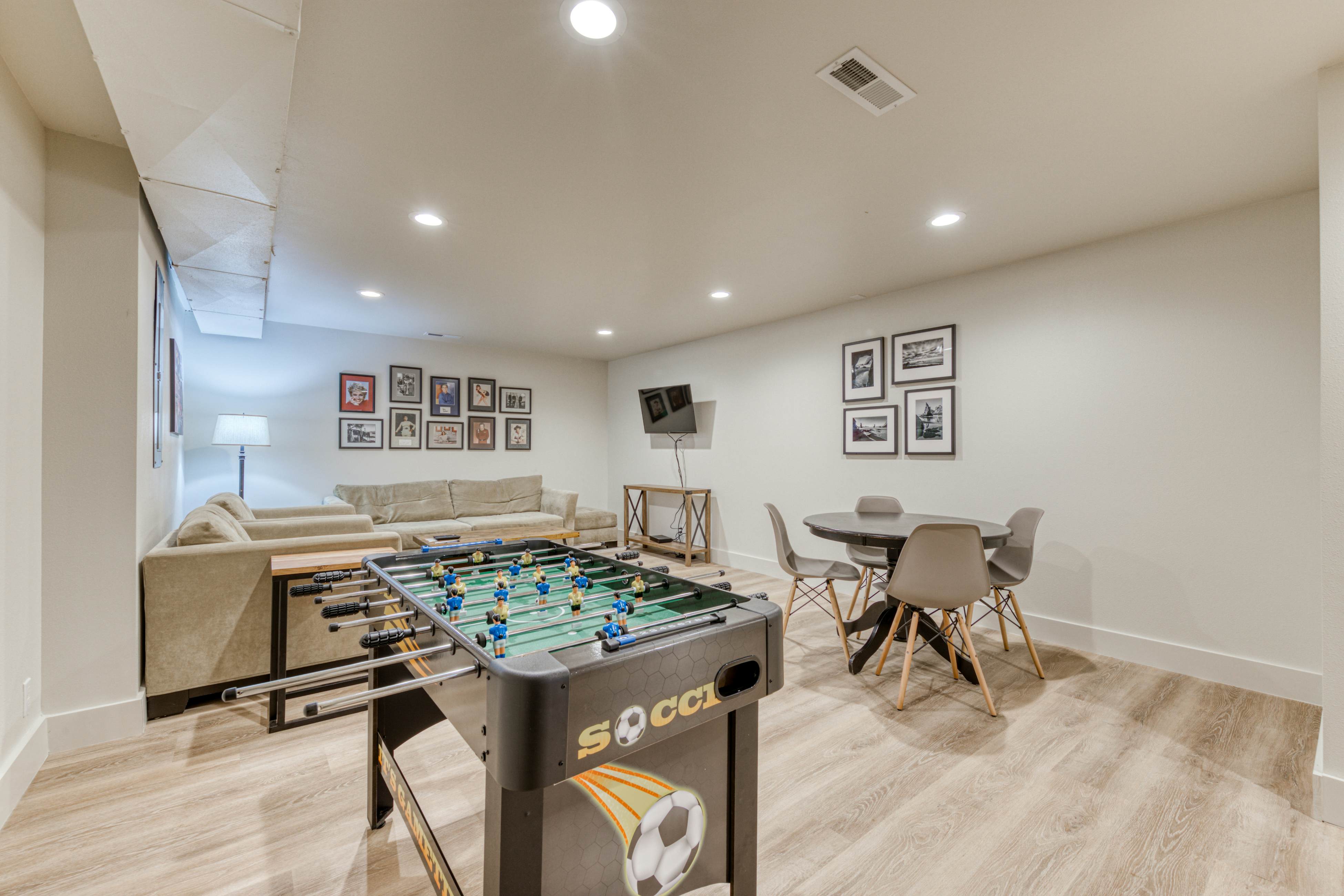 Dog friendly two story home with furnished deck mountain views and foosball table