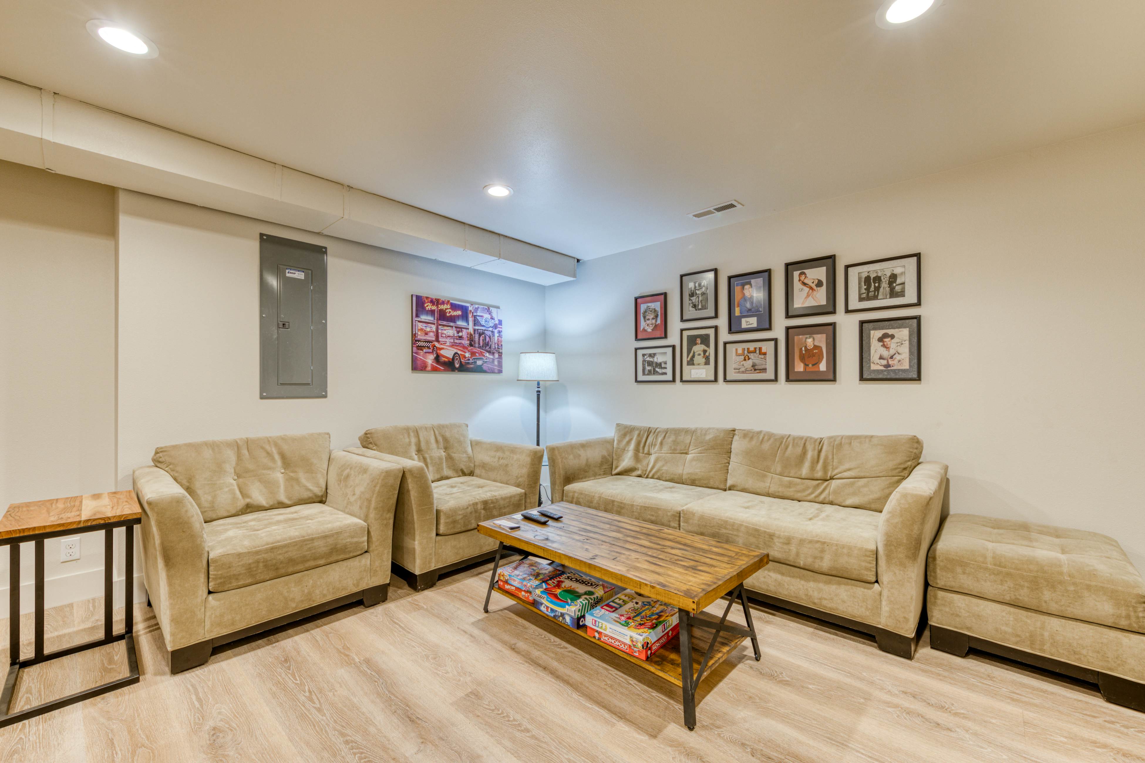 Dog friendly two story home with furnished deck mountain views and foosball table