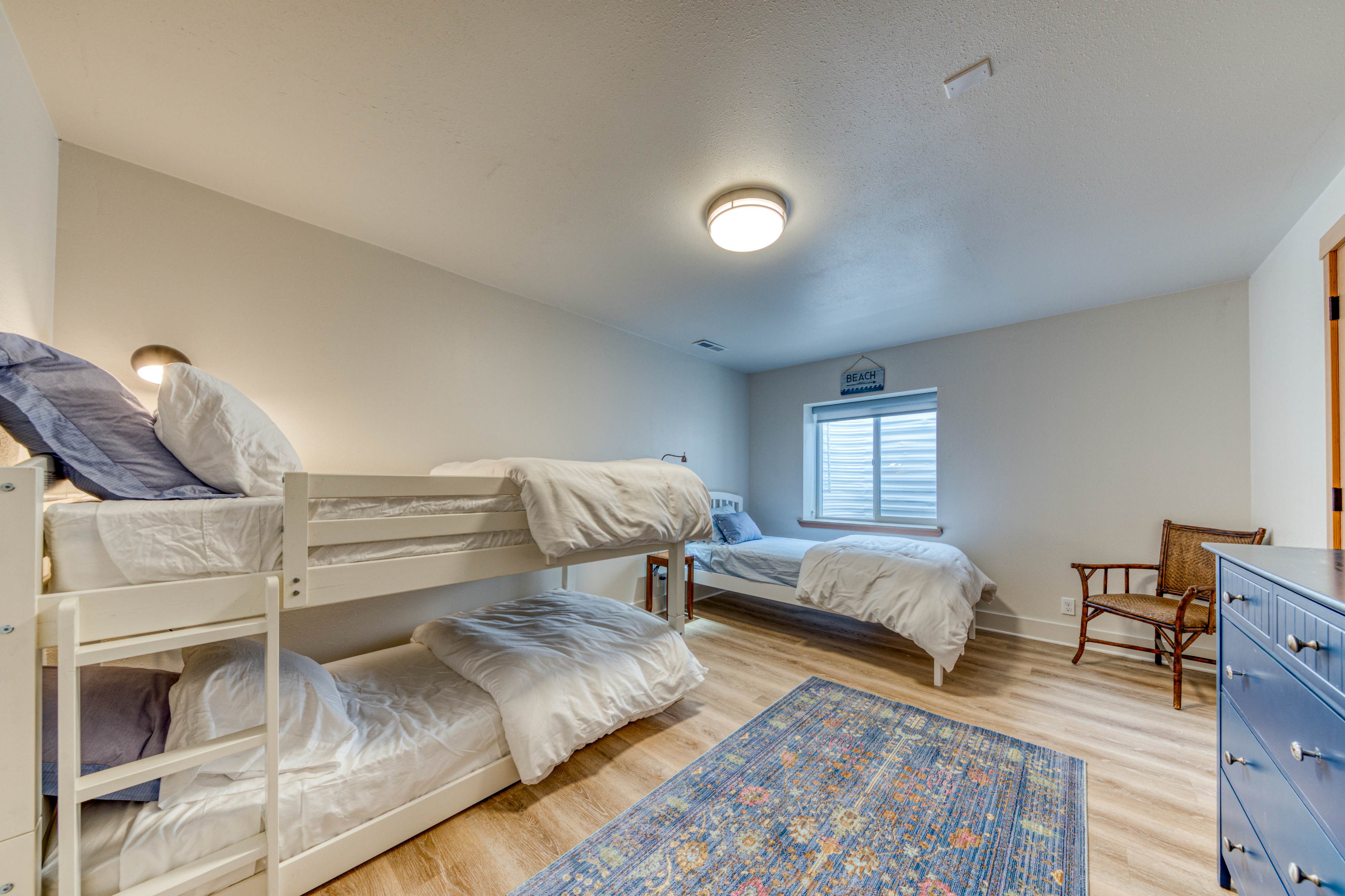 Dog friendly two story home with furnished deck mountain views and foosball table