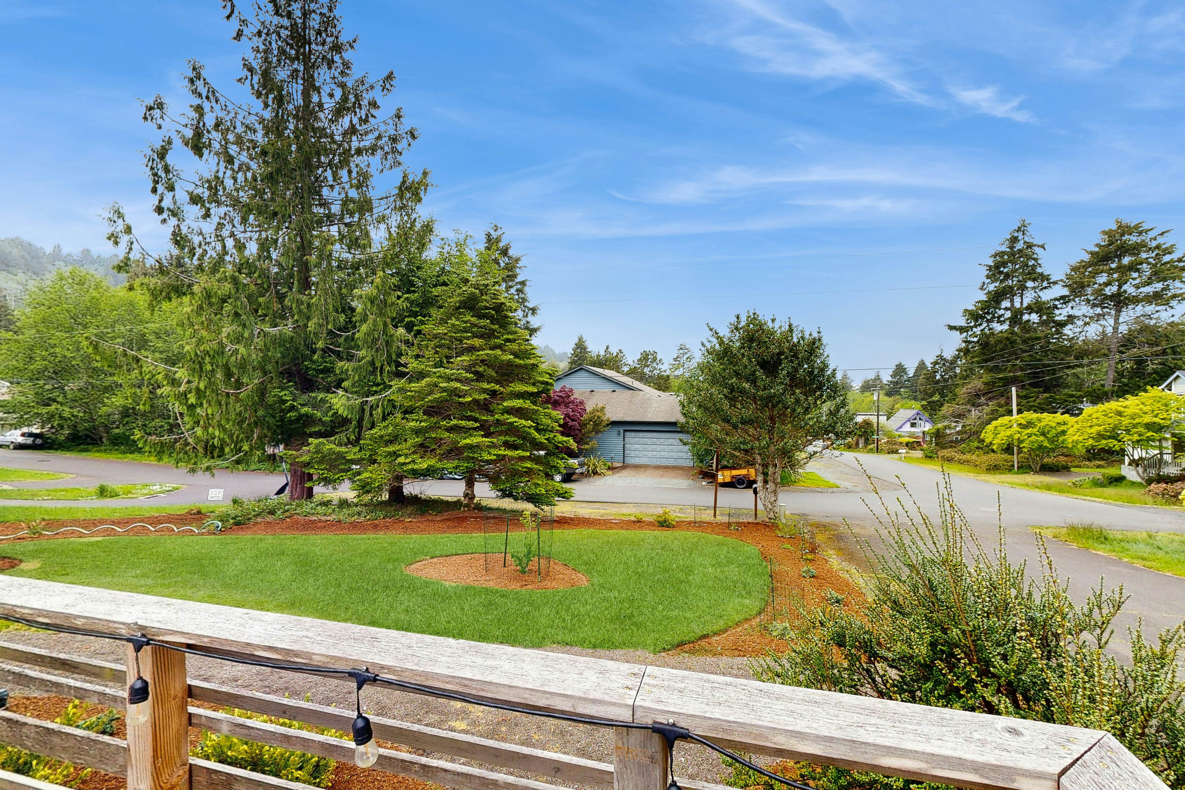 Dog friendly two story home with furnished deck mountain views and foosball table