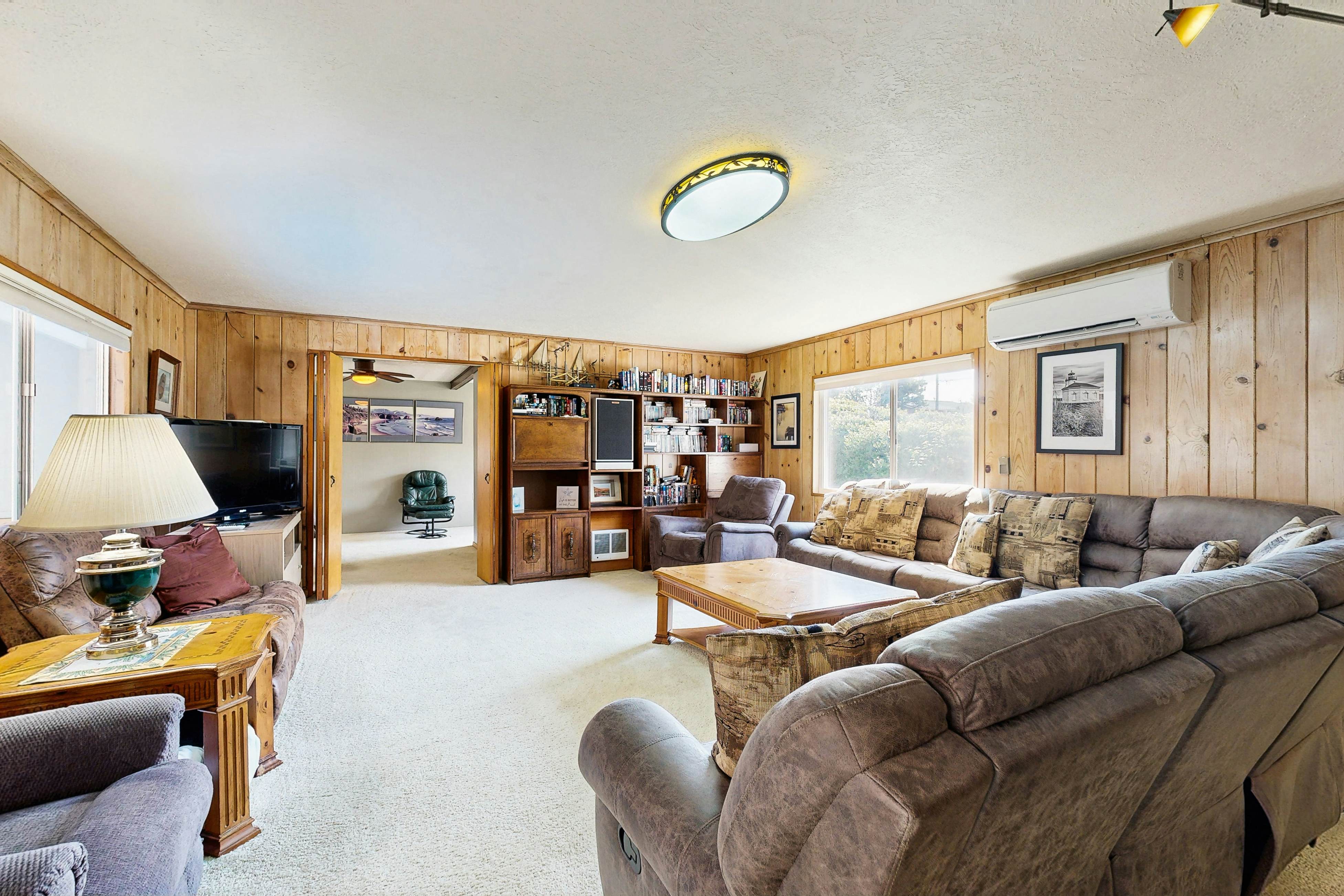 Centrally located home with lake views, private pool & spacious deck