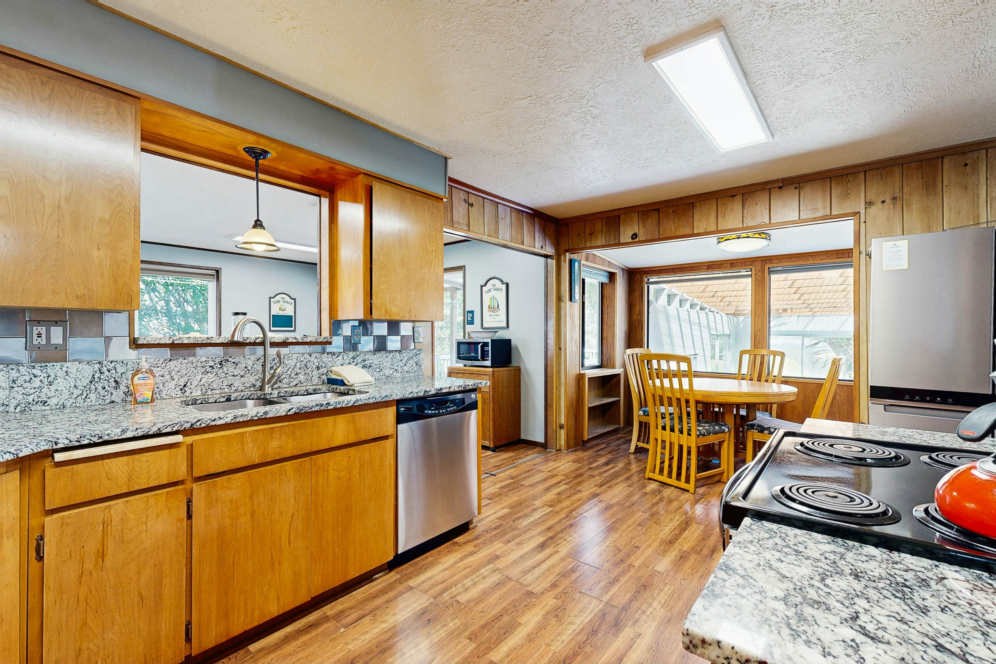 Centrally located home with lake views, private pool & spacious deck