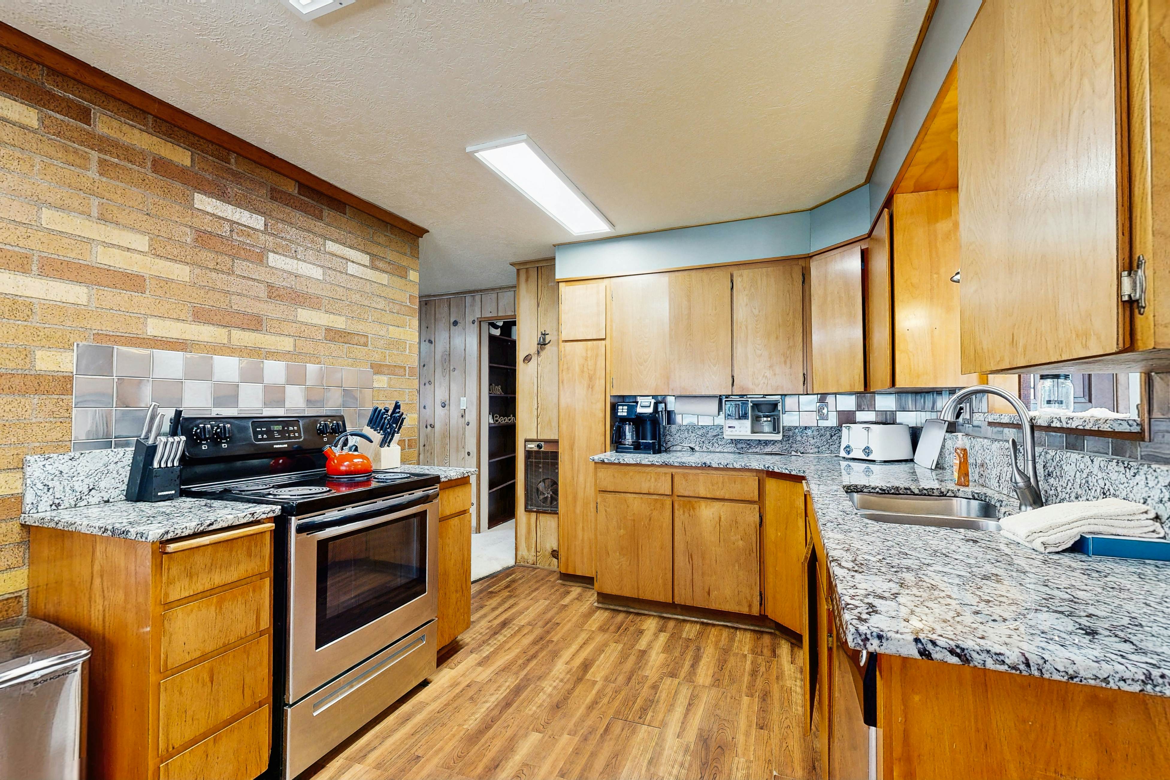 Centrally located home with lake views, private pool & spacious deck