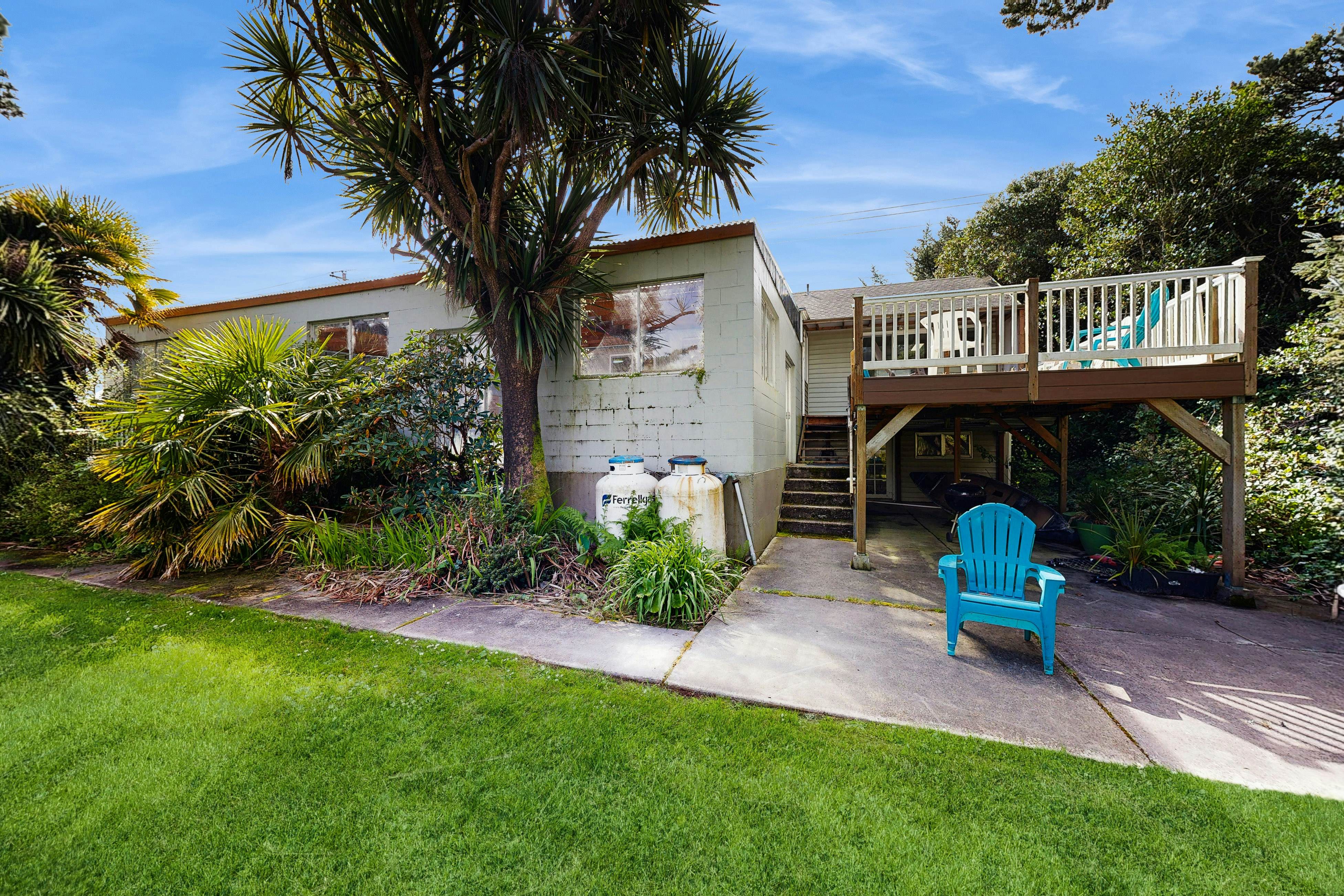 Centrally located home with lake views, private pool & spacious deck