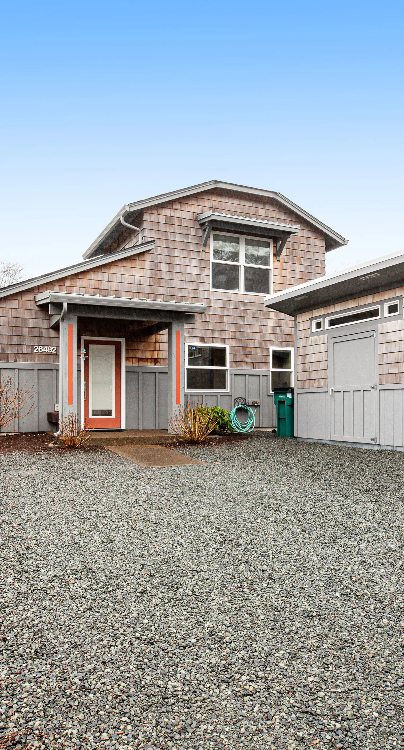 New Family Friendly Home with a Furnished Patio and Tranquil Yard