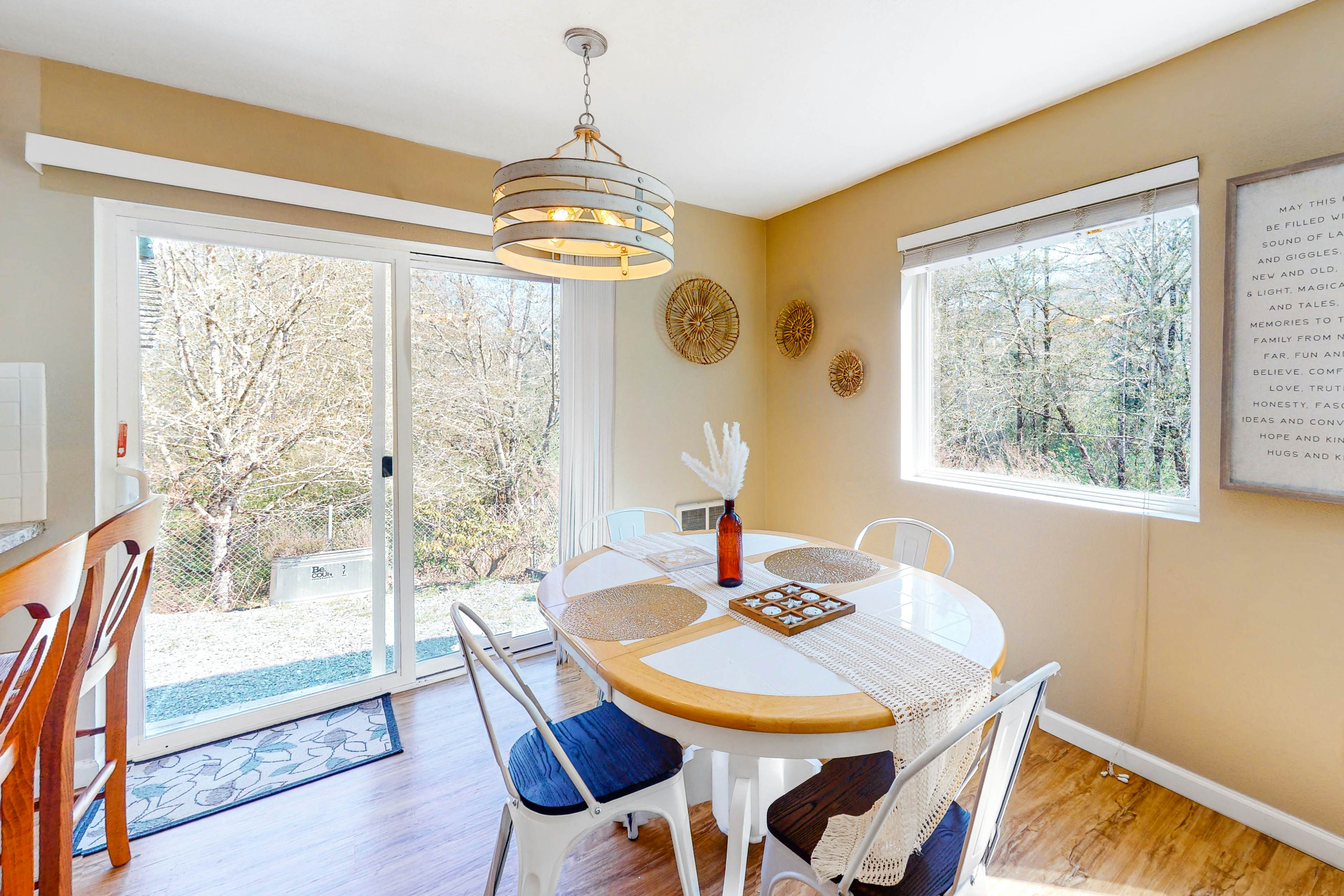 Dog Friendly Cottage Near Downtown with Firepit Private Hot Tub WiFi and Laundry