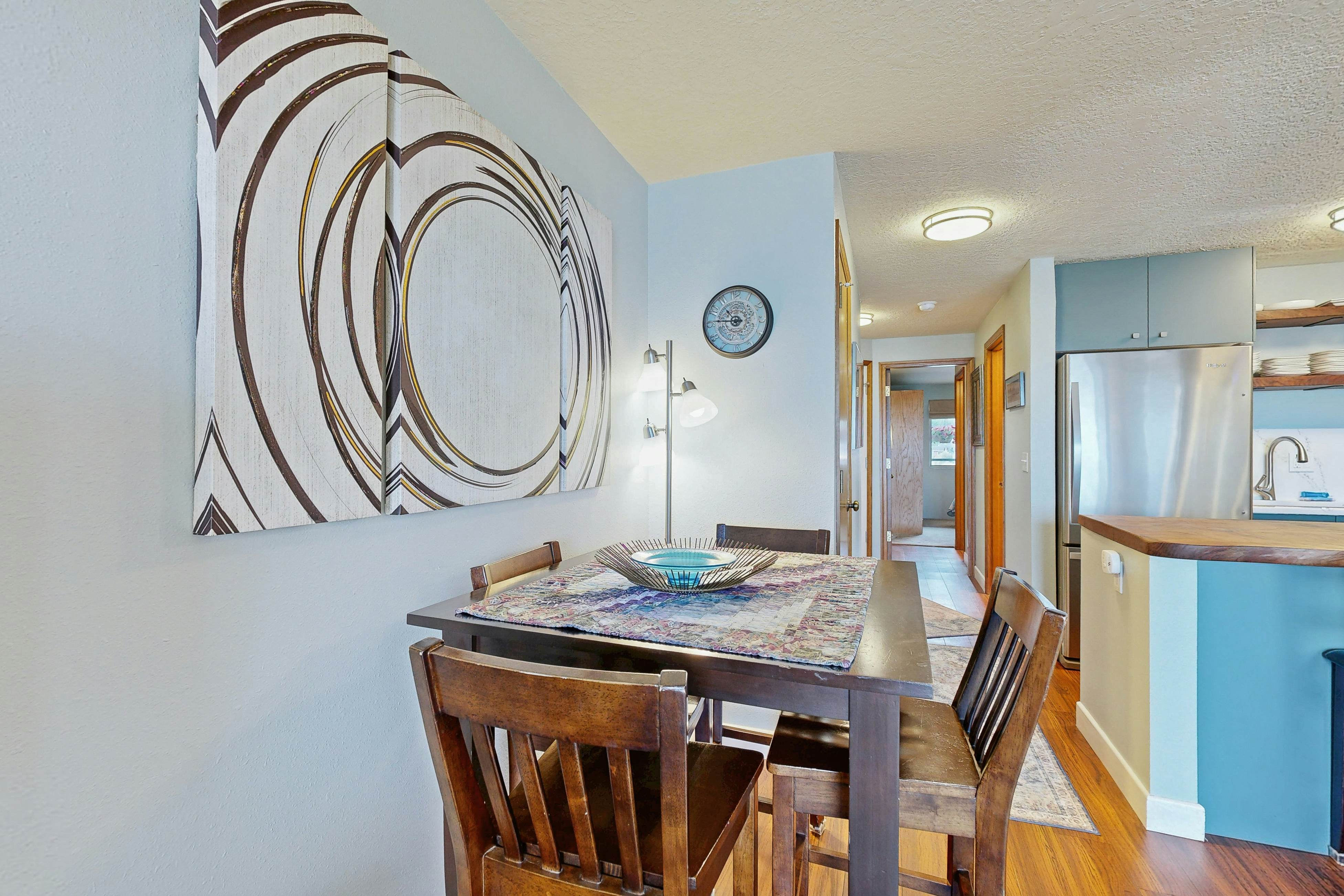 Beachfront condo boasting beautiful views a private balcony and perfect location