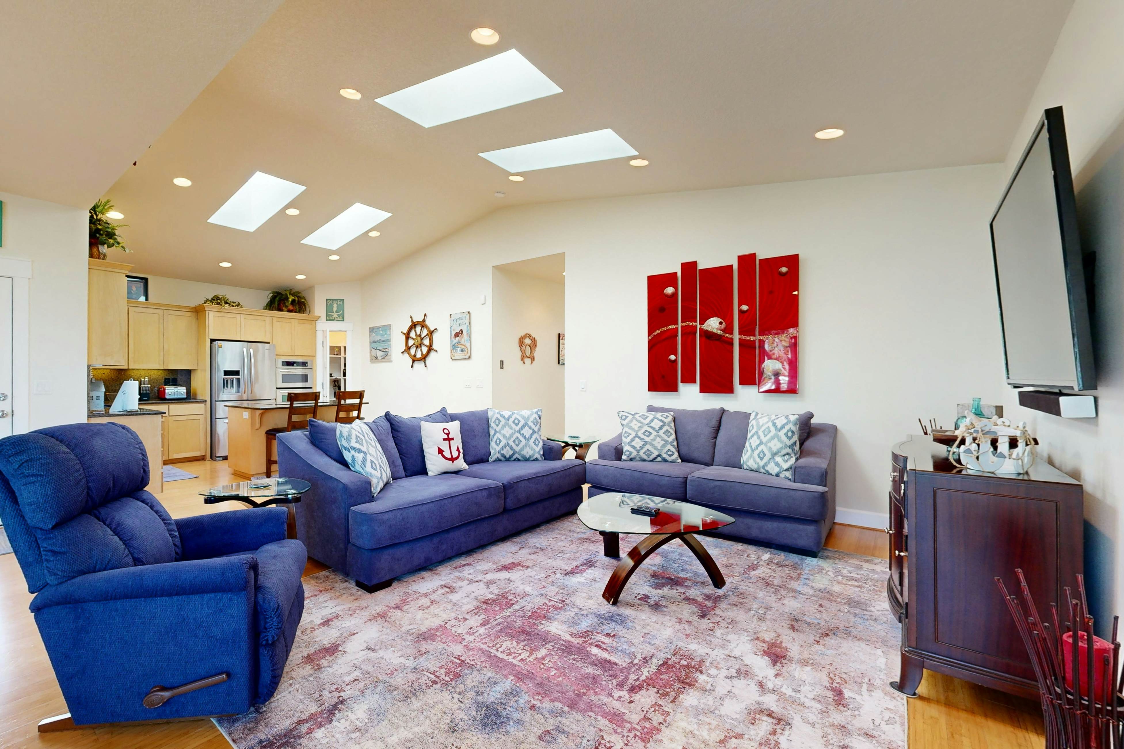 Beachside home with firepit media room walk 2 minutes to beach access