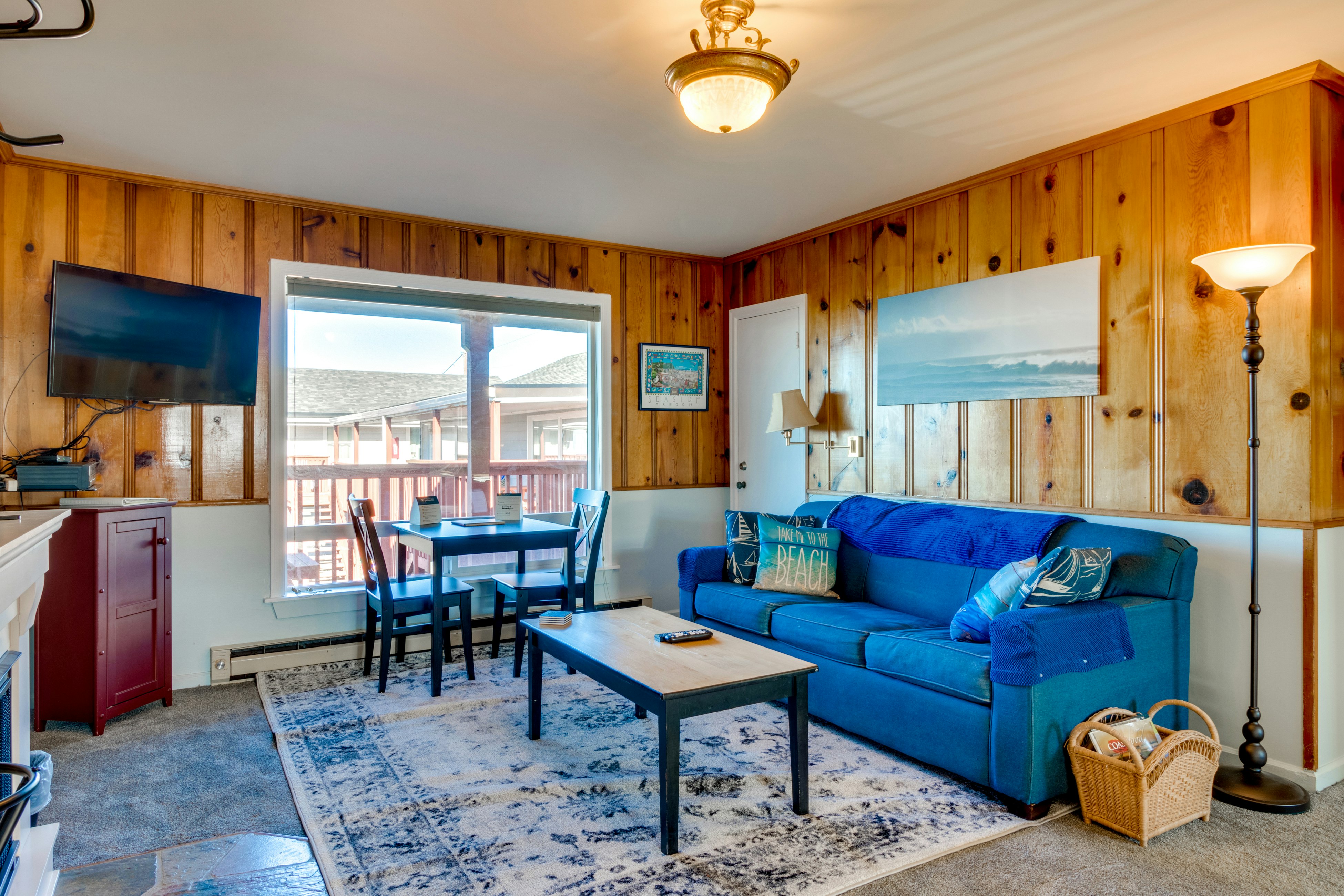 Dog-Friendly Waterfront Condo with Ocean Views - Moments From the Beach & Town