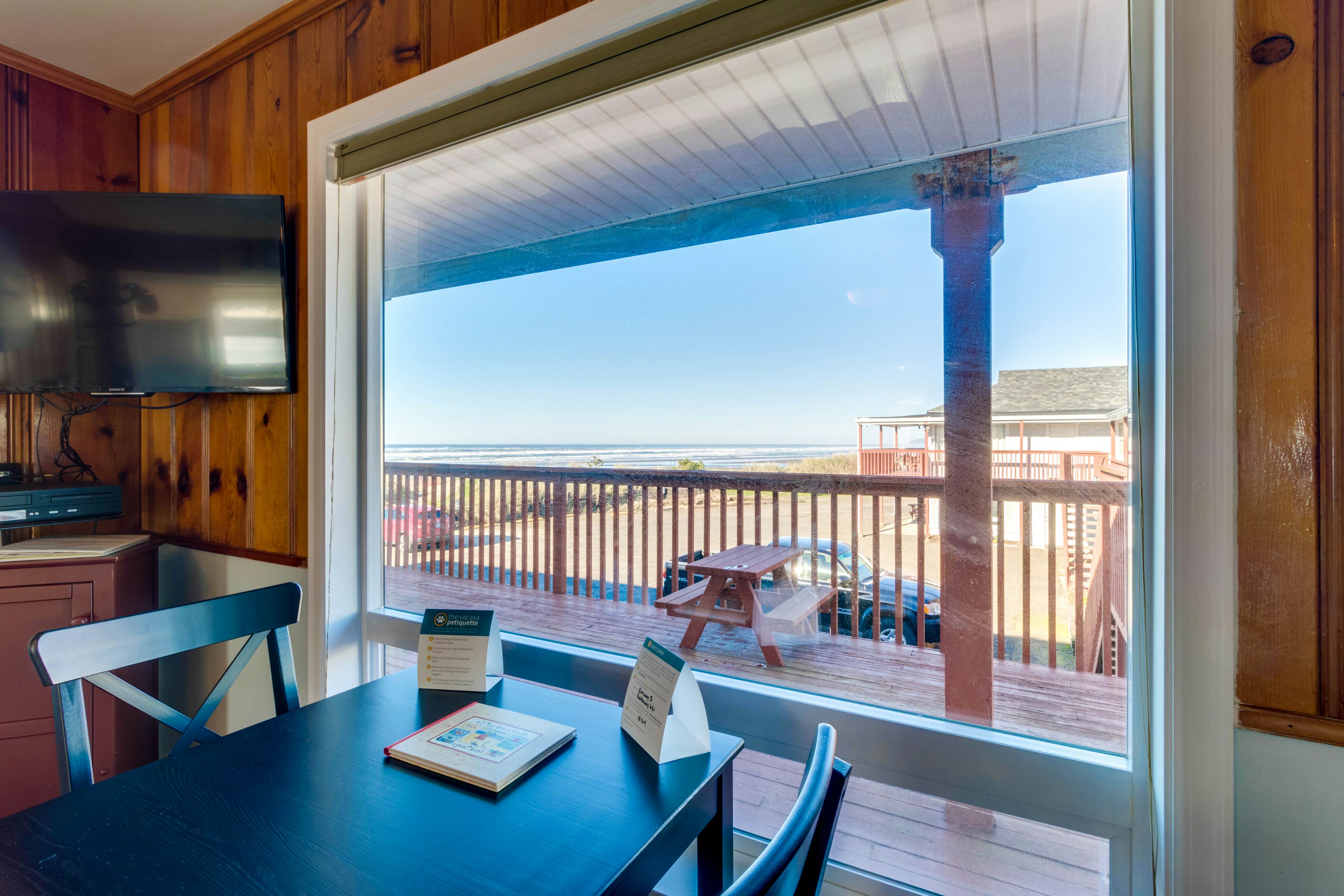 Dog-Friendly Waterfront Condo with Ocean Views - Moments From the Beach & Town