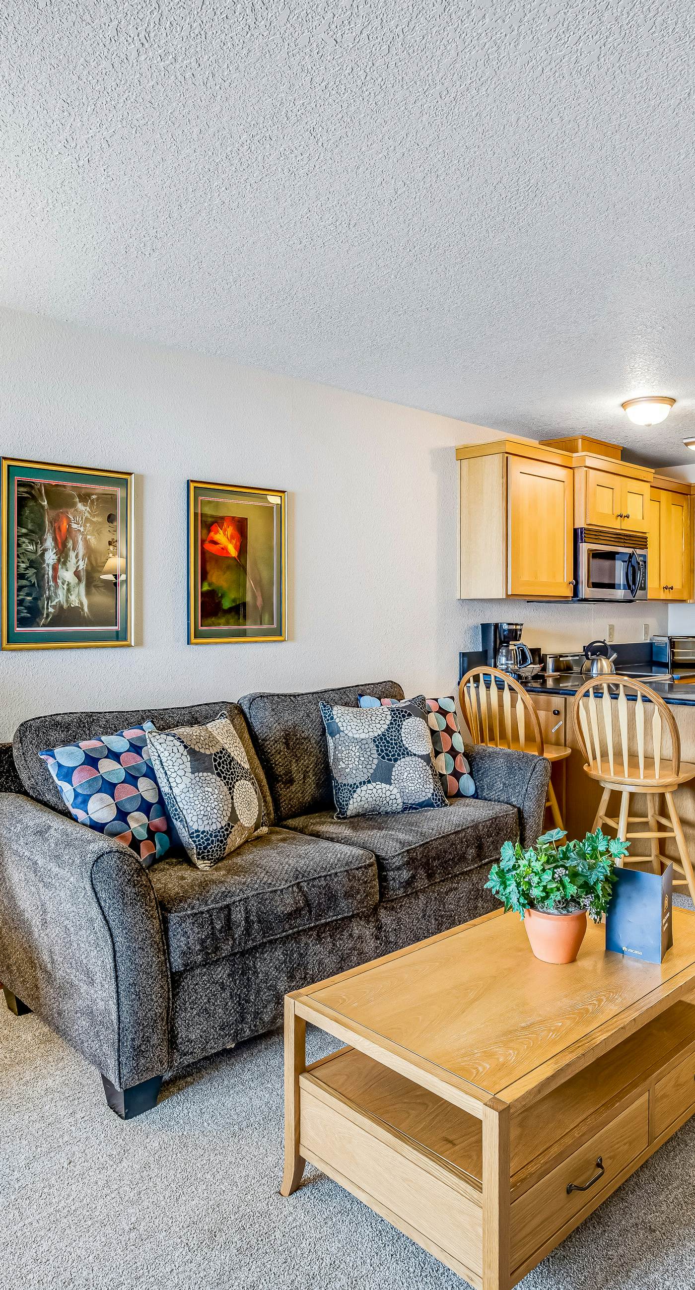 Waterfront condo with furnished balcony ocean views and great location