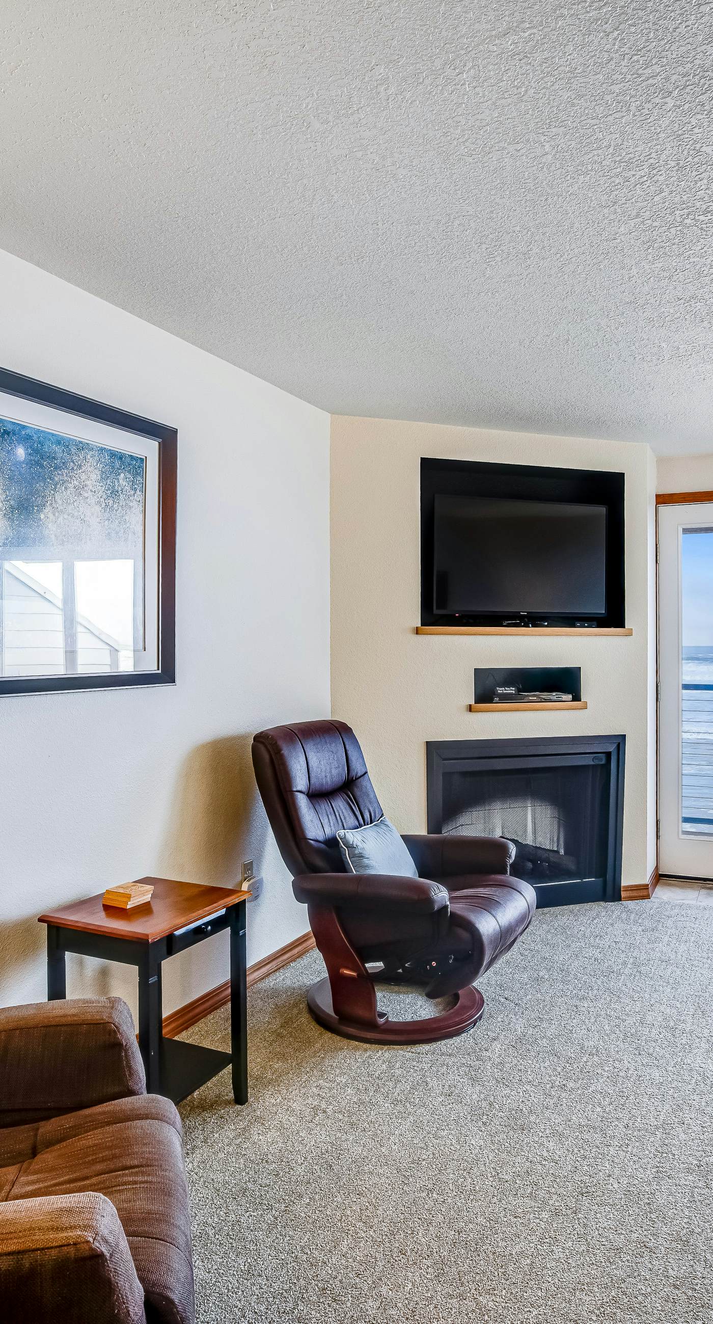 Waterfront condo with furnished balcony ocean views and great location