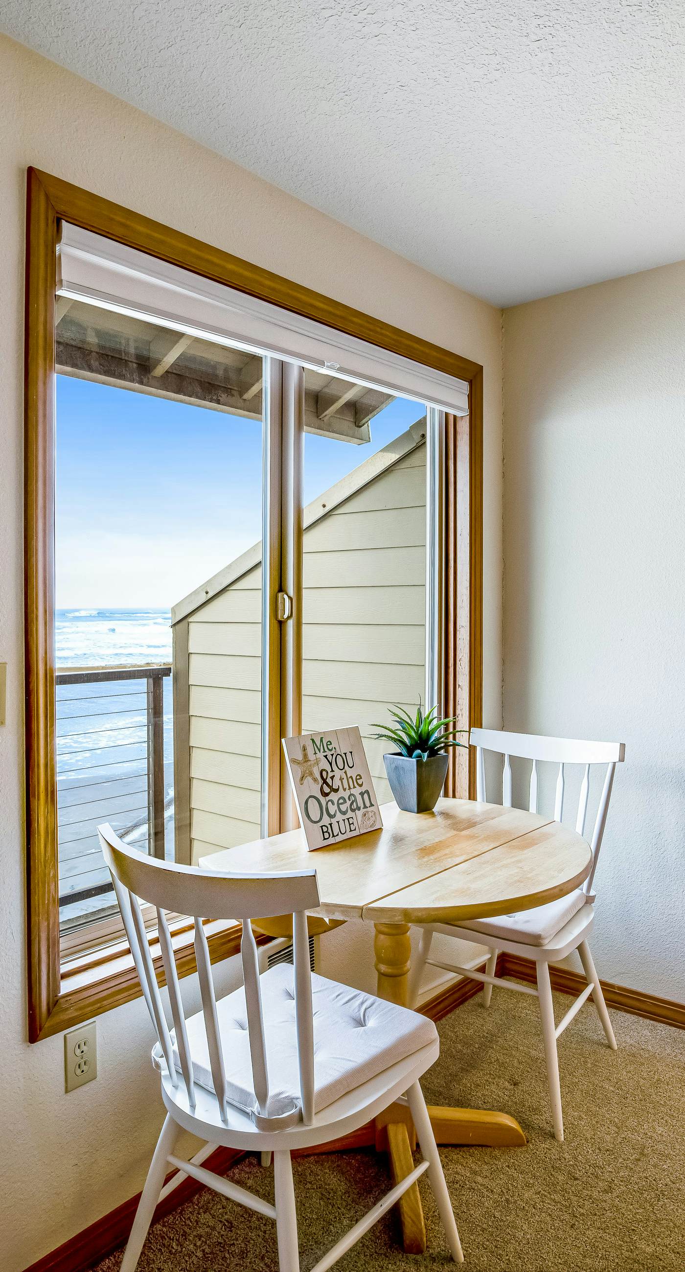 Waterfront condo with furnished balcony ocean views and great location