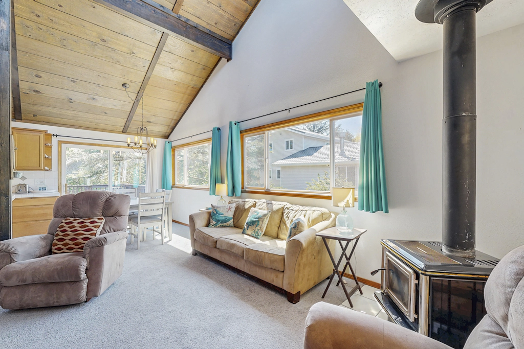 Home near the beach with furnished deck gas grill and outdoor firepit