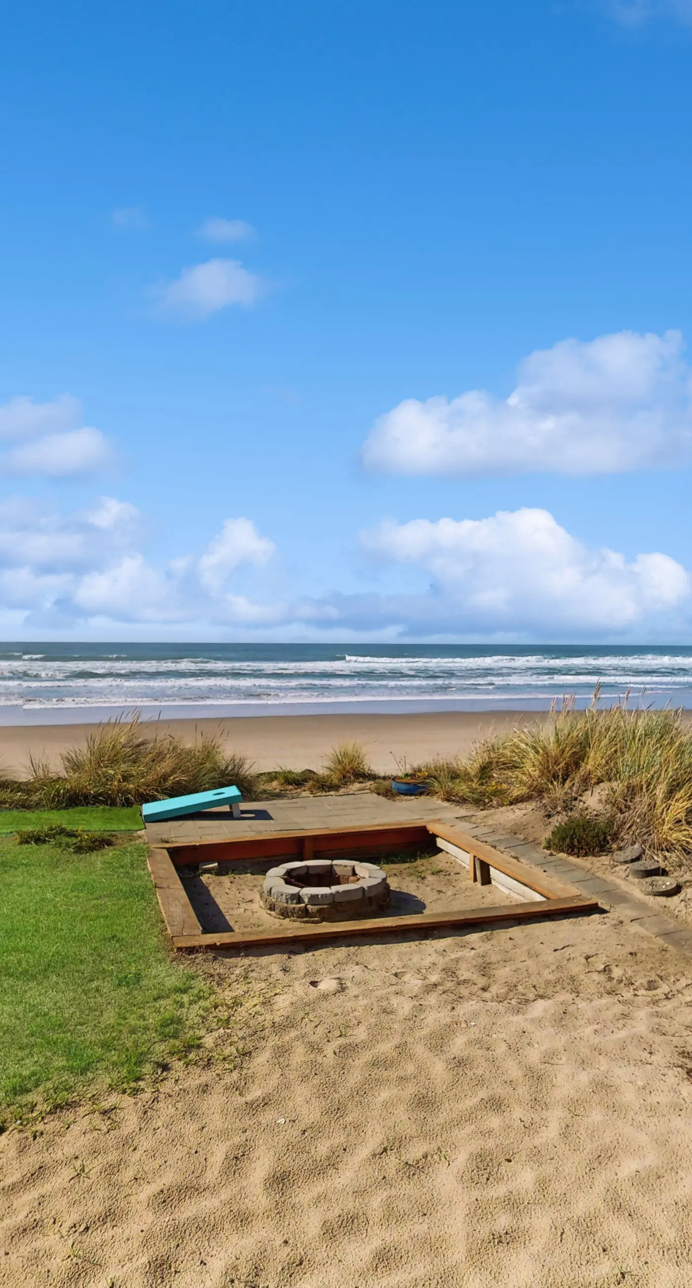 Dog friendly oceanfront house with sweeping ocean views and wood burning fireplace