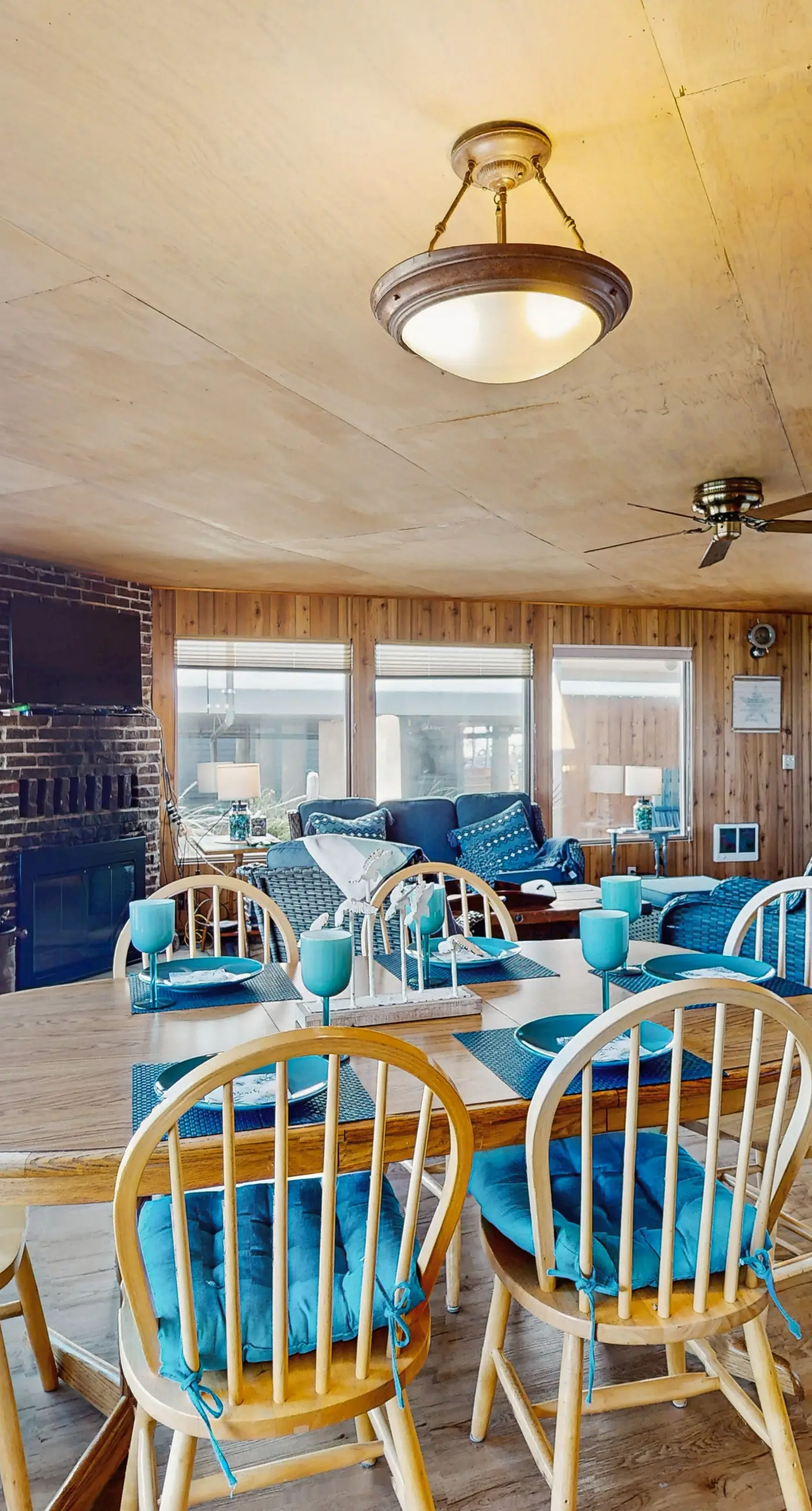 Dog friendly oceanfront house with sweeping ocean views and wood burning fireplace