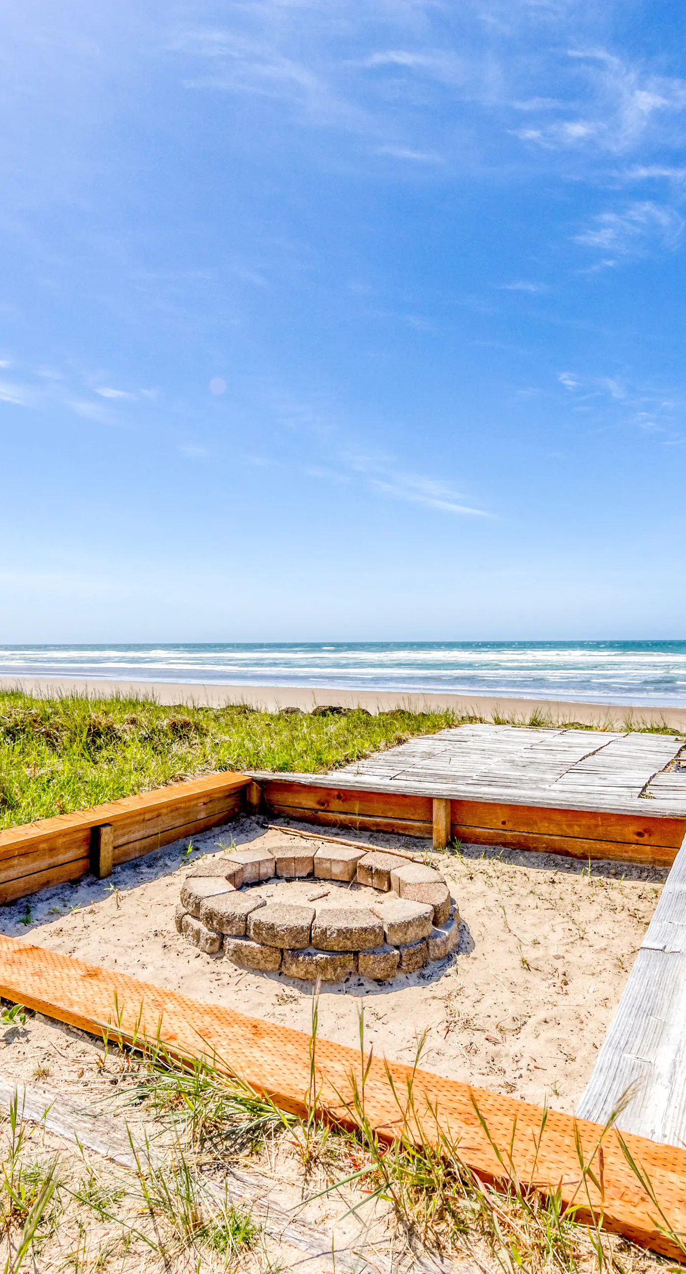 Dog friendly oceanfront house with sweeping ocean views and wood burning fireplace