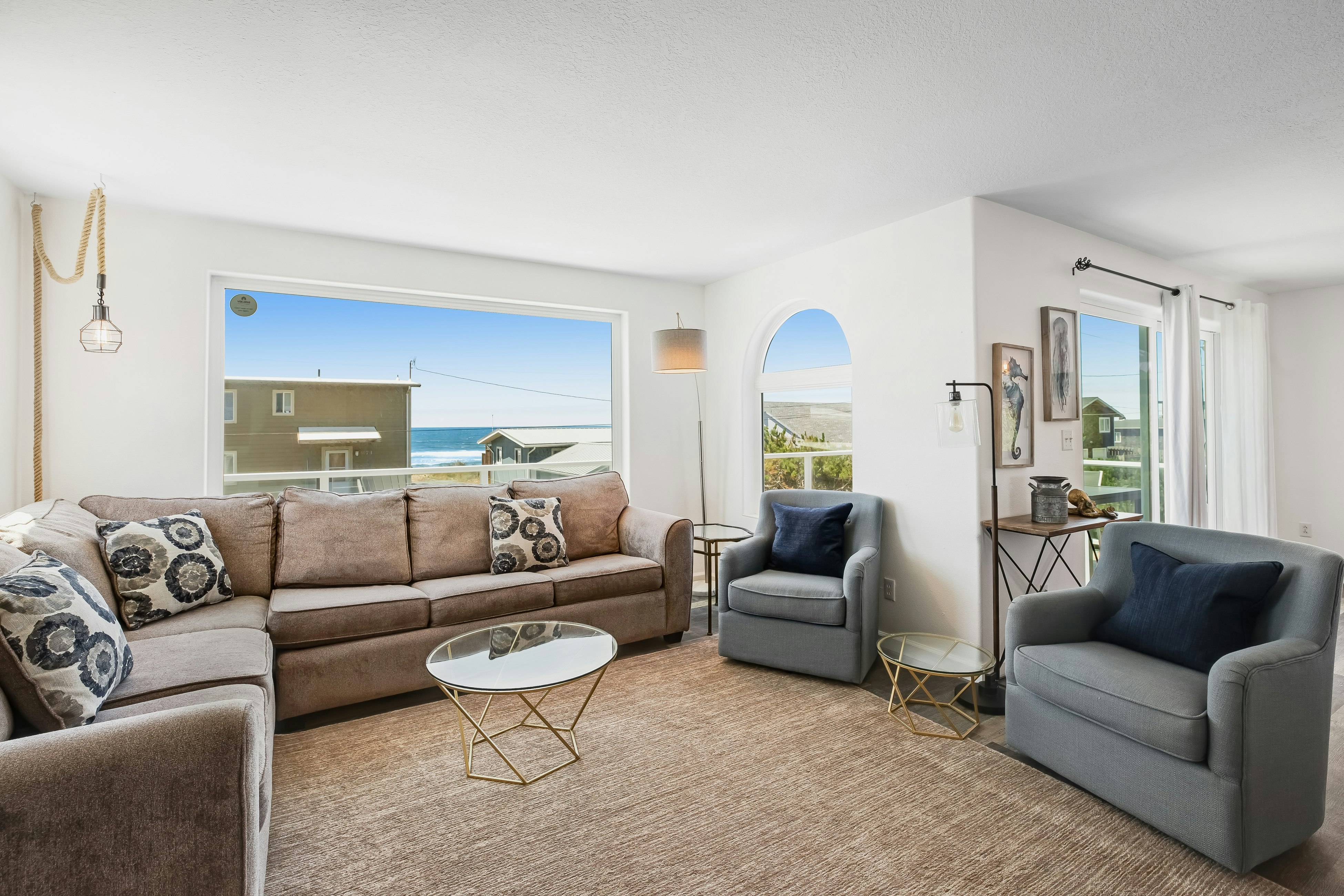 Dog-friendly, ocean view home w/ deck & enclosed yard - 1 block to beach